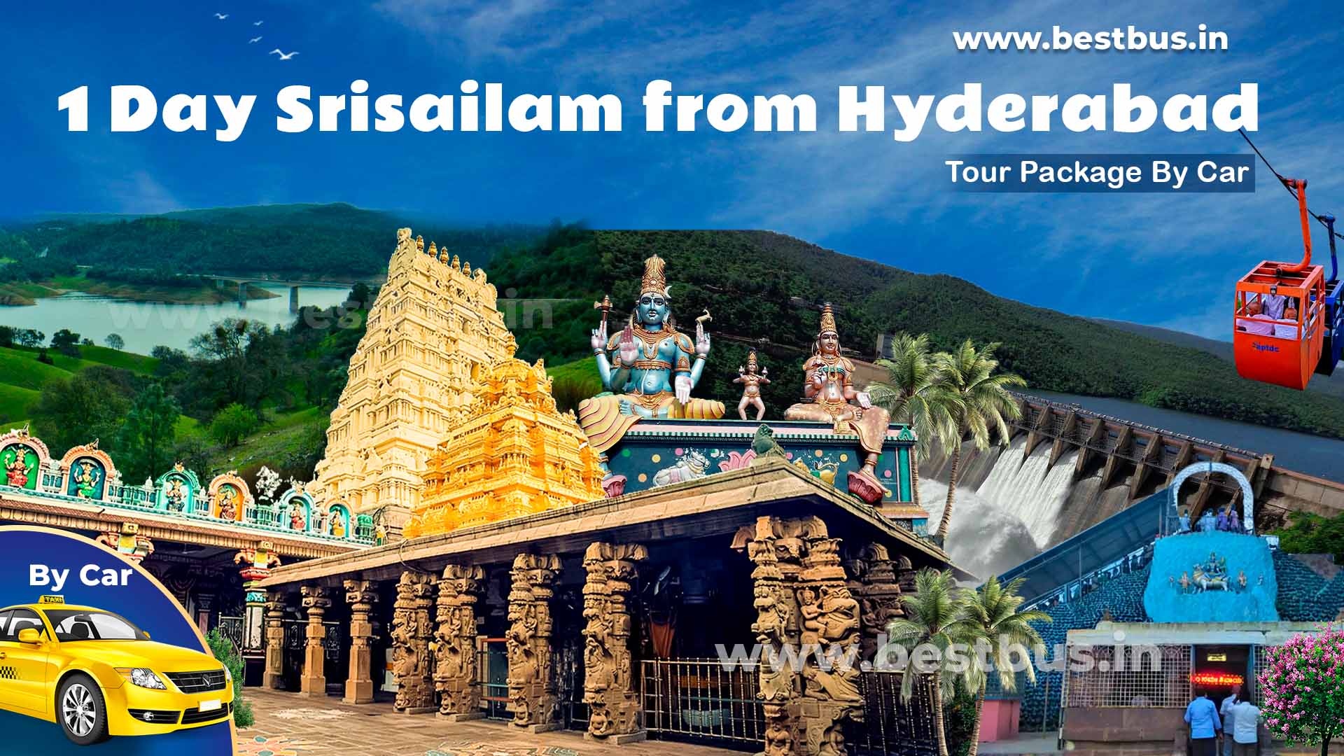 1 Day Srisailam Tour Package From Hyderabad By Car