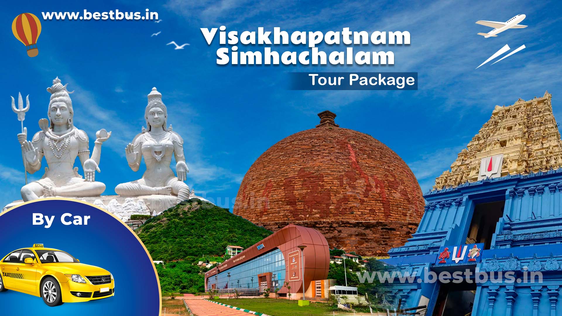 1 Night-2 Days Visakhapatnam-Simhachalam Tour Package