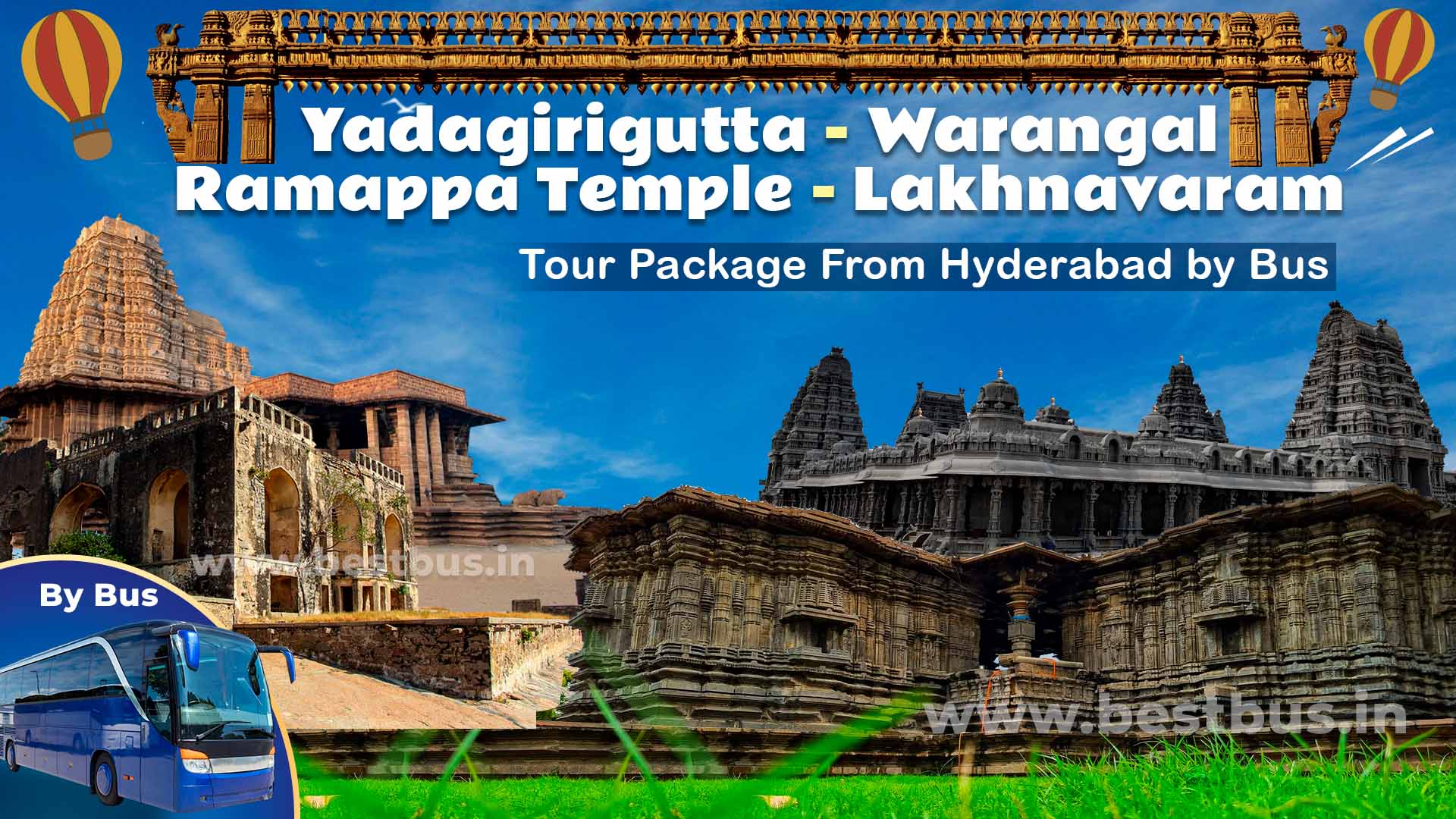 2 Days-1 Night Yadagirigutta-warangal-ramappa Temple-lakhnavaram Tour From Hyderabad