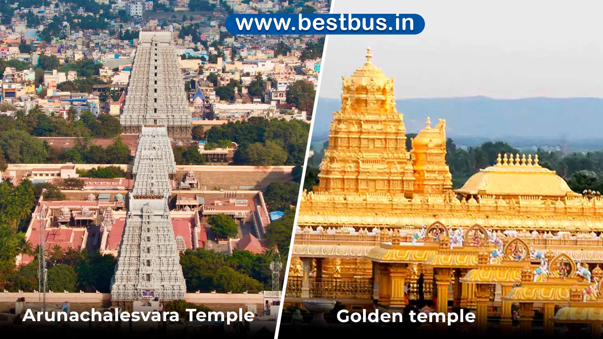 2-days Kanipakam-vellore Golden Temple-arunachalam-kanchi-thiruthani Tour Package From Tirupati Or Tirumala By Car