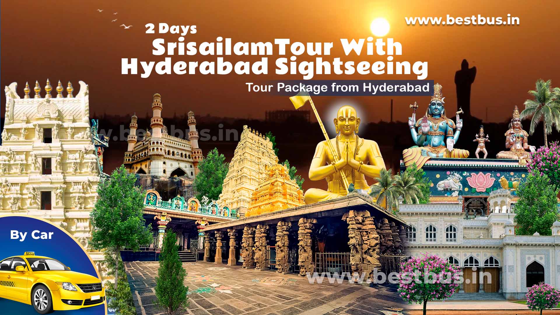 2 Days Srisailam Tour With Hyderabad Sightseeing
