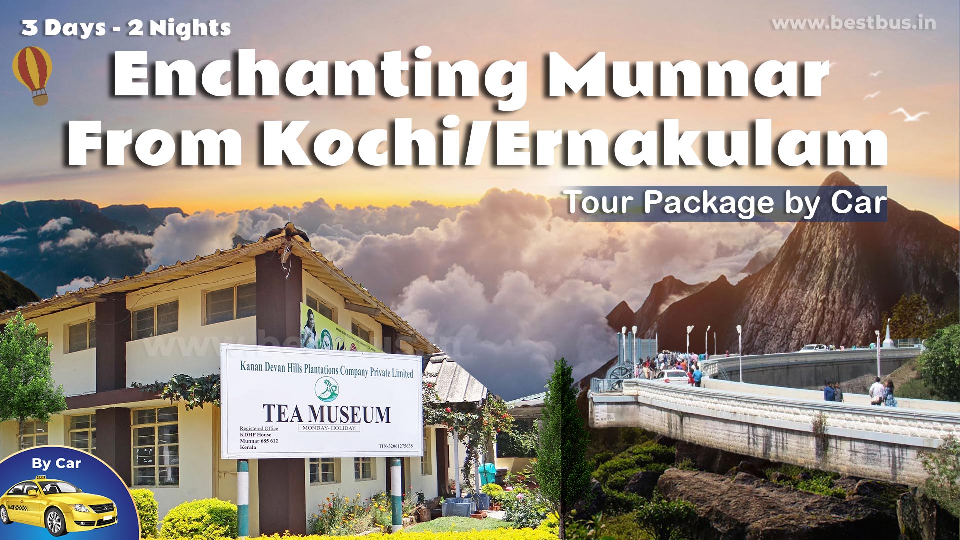 2 Nights-3 Days Enchanting Munnar Tour Package From Kochi/Ernakulam