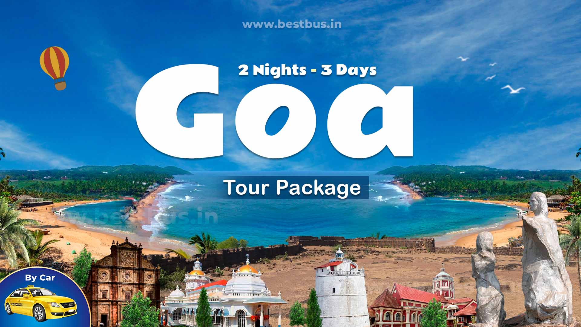 2 Nights-3 Days Goa Tour Package