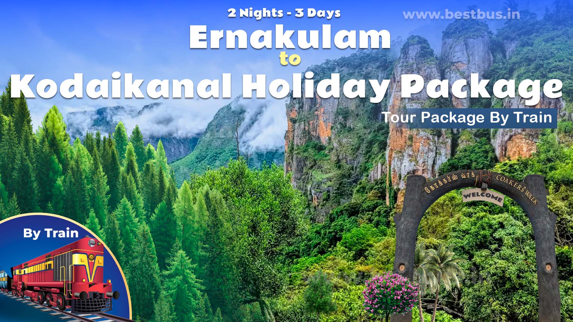 4 Nights 5 Days Kodaikanal Holiday Package From Ernakulam By Train
