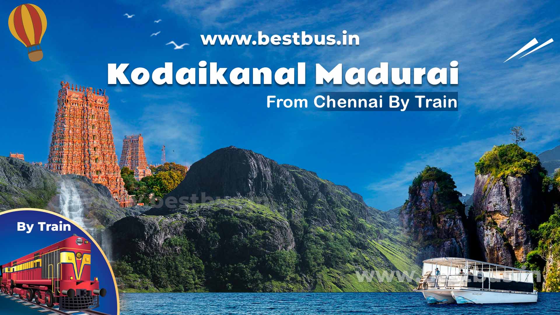 4 Nights 5 Days Chennai To Kodaikanal Madurai Tour Package By Train