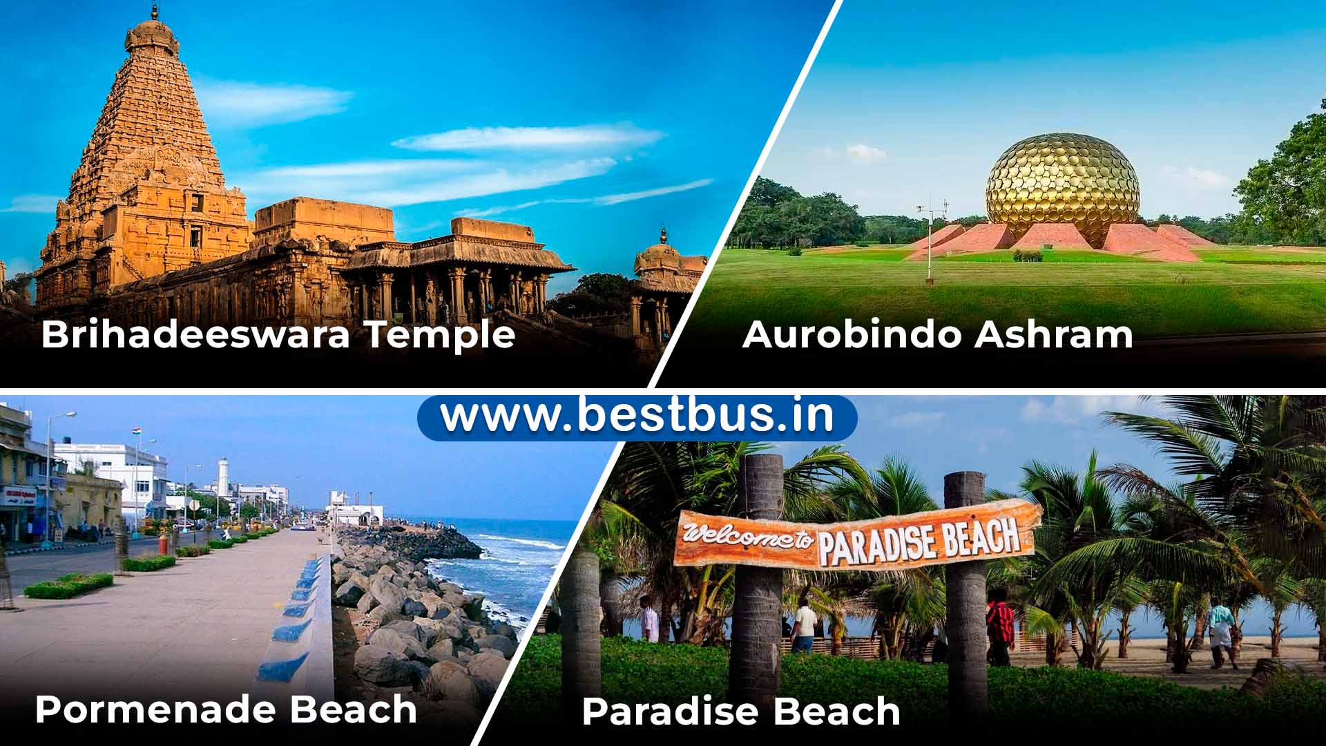 4 Nights-5 Days Chennai To Mamallapuram-puducherry-kumbakonam-thanjavur-trichy Tour Package
