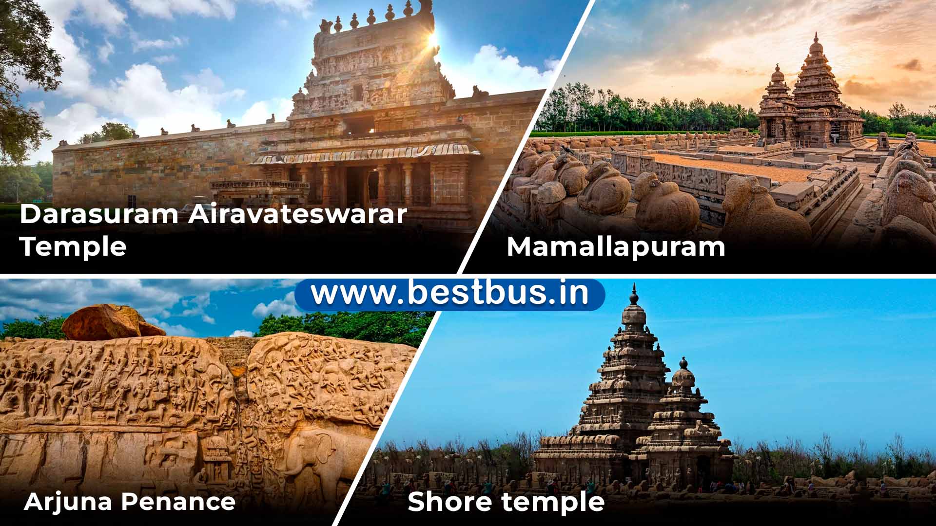 4 Nights-5 Days Chennai To Mamallapuram-puducherry-kumbakonam-thanjavur-trichy Tour Package
