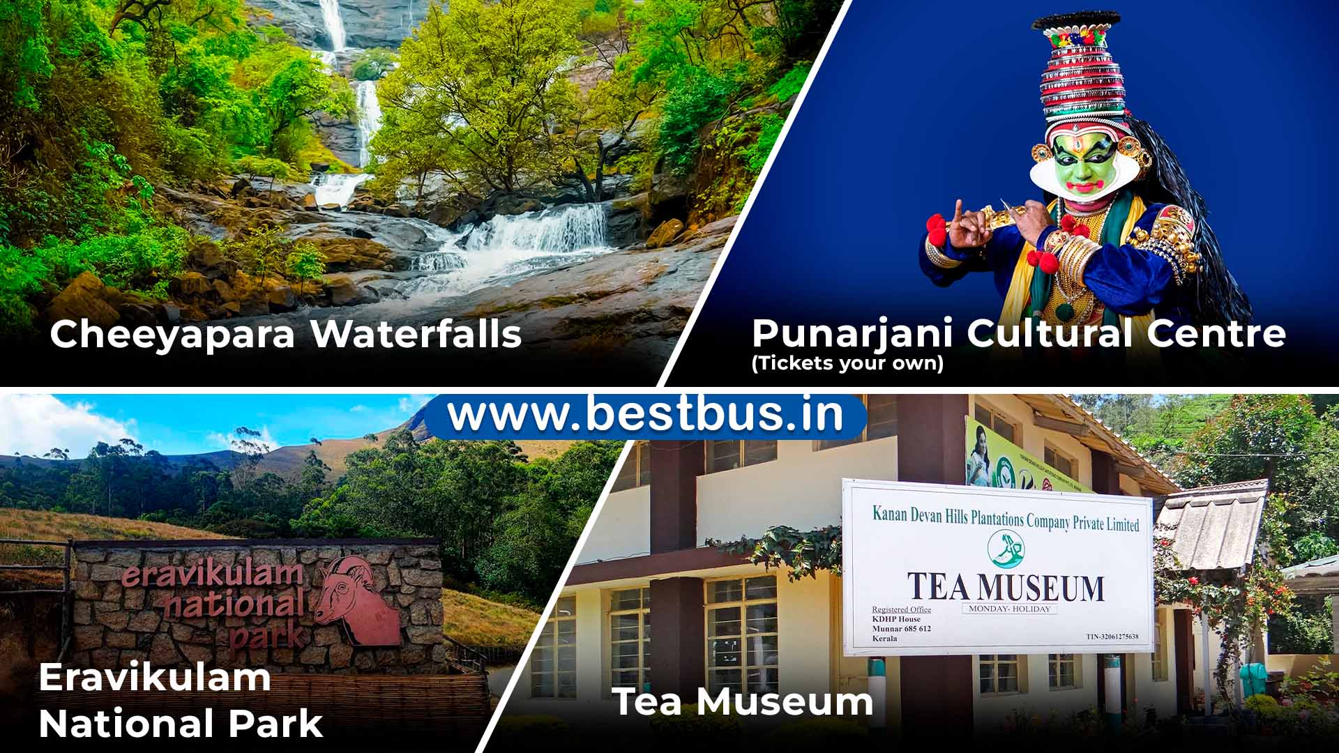 4 Nights-5 Days Munnar-kumarakom-alleppey-cochin Tour Package From Kochi/ernakulam