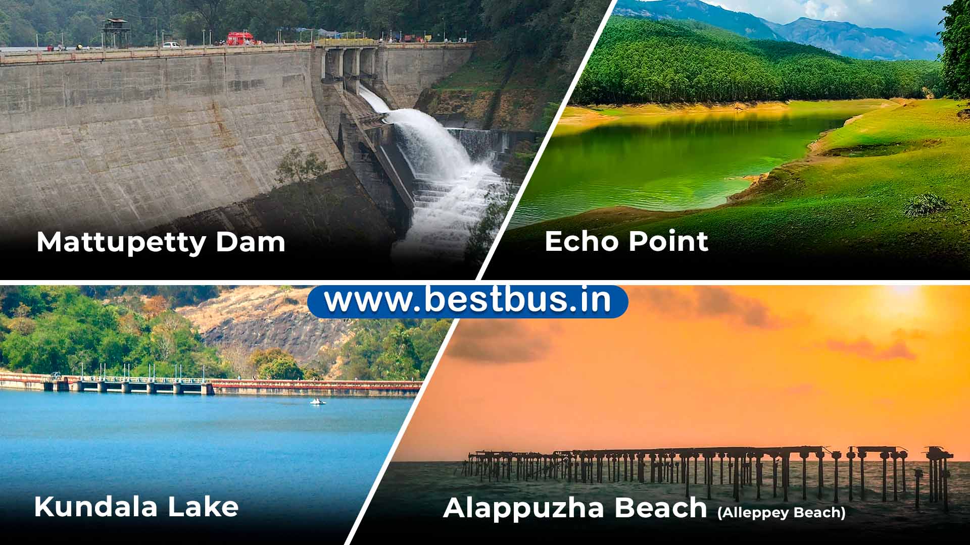 4 Nights-5 Days Munnar-kumarakom-alleppey-cochin Tour Package From Kochi/ernakulam