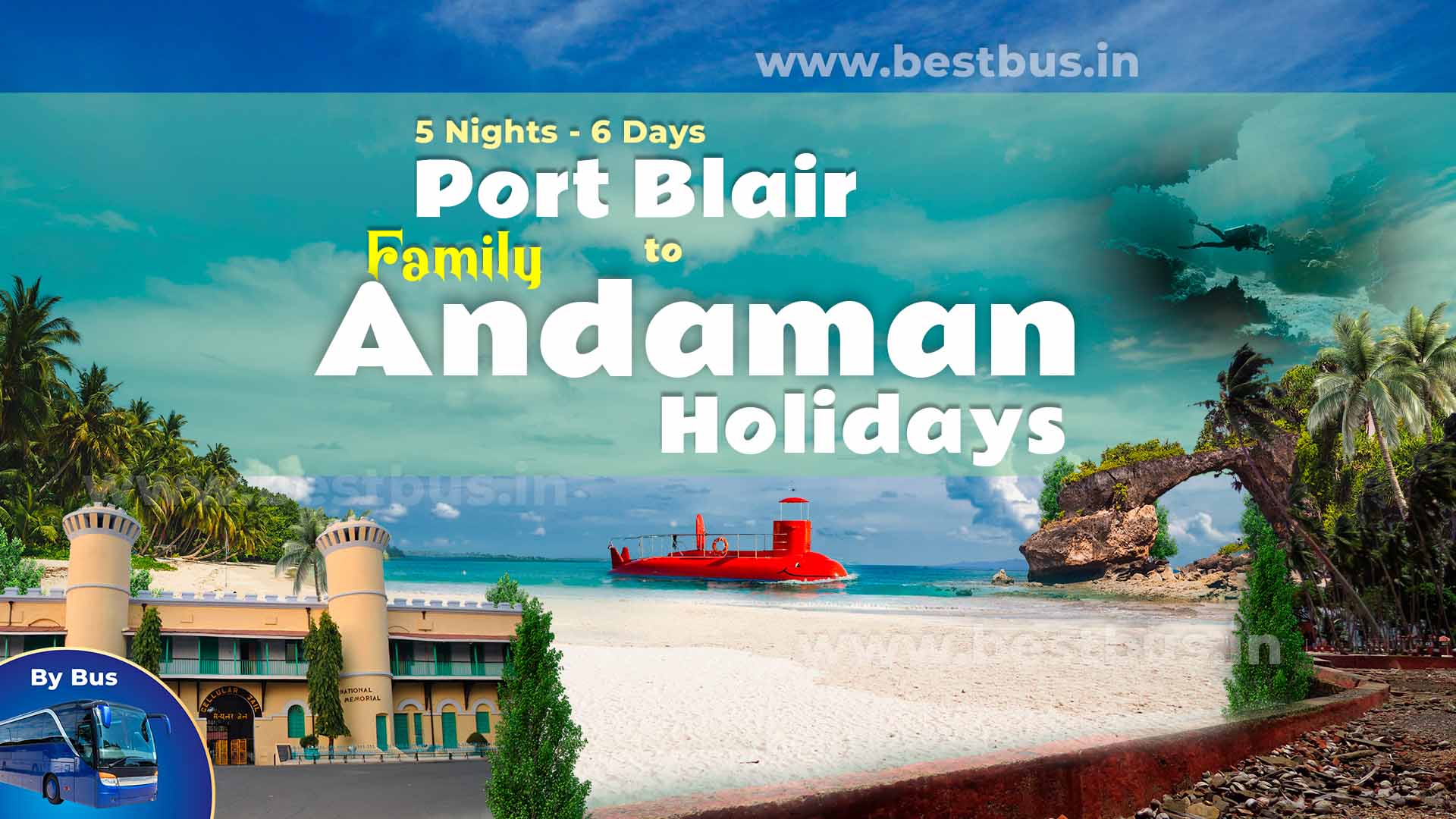 5 Nights 6 Days Family Andaman Holidays Tour Package From Port Blair