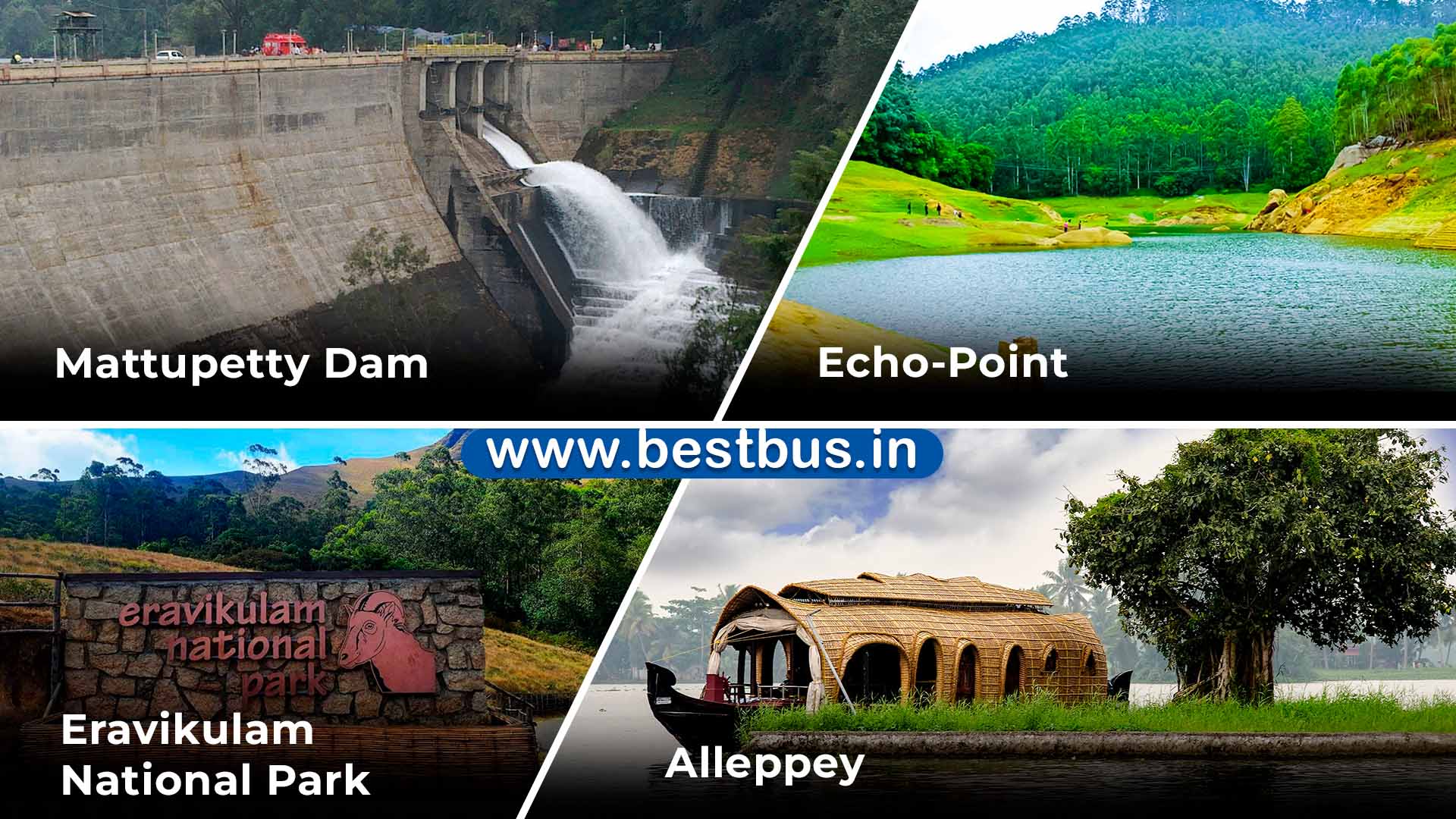 5 Nights-6 Days Hyderabad To Munnar-alleppey Kerala Hills & Water Tour Package By Train