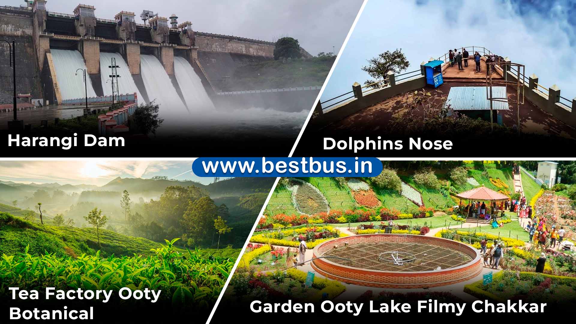 Bangalore to Coorg-Madikeri-Ooty-Coonoor 4 Nights-5 Days Tour Package by Car