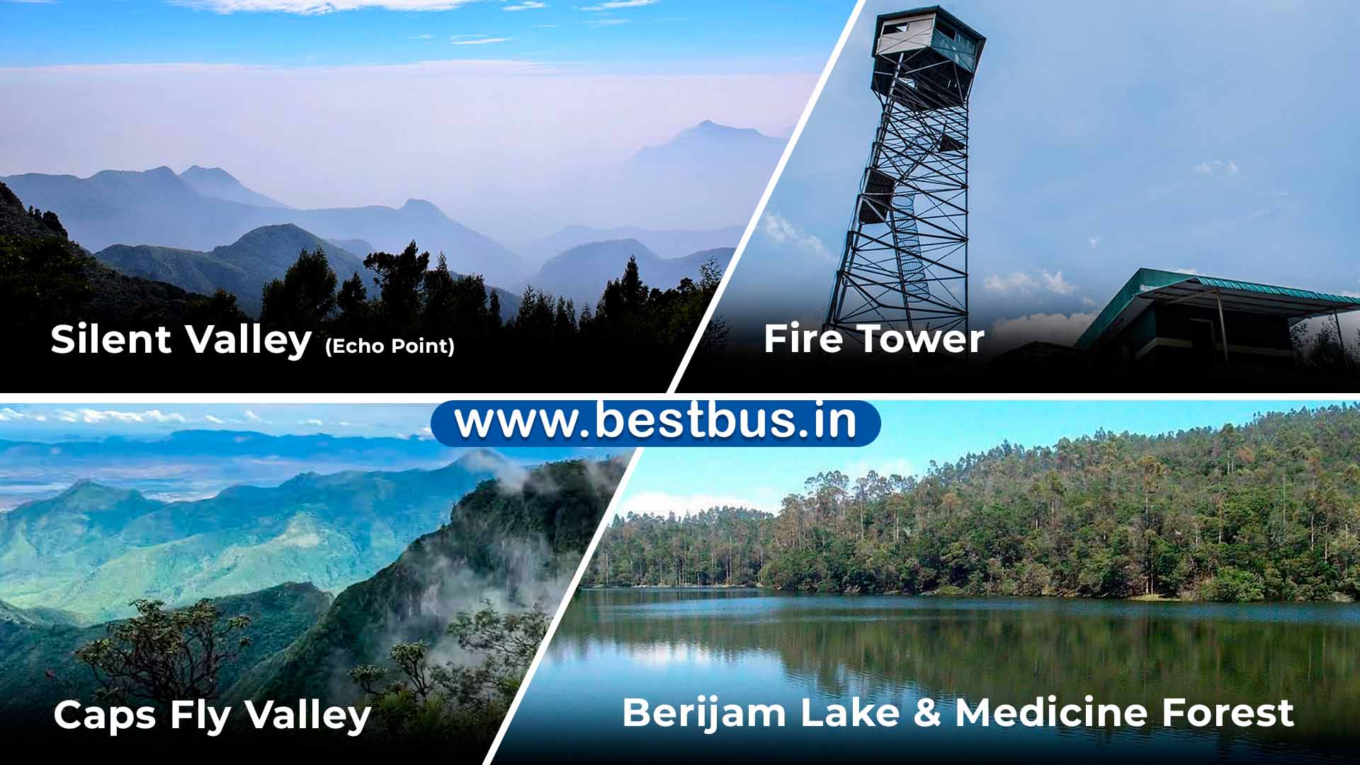 Bangalore to Kodaikanal 1 Night-2 Days Tour Package by Bus