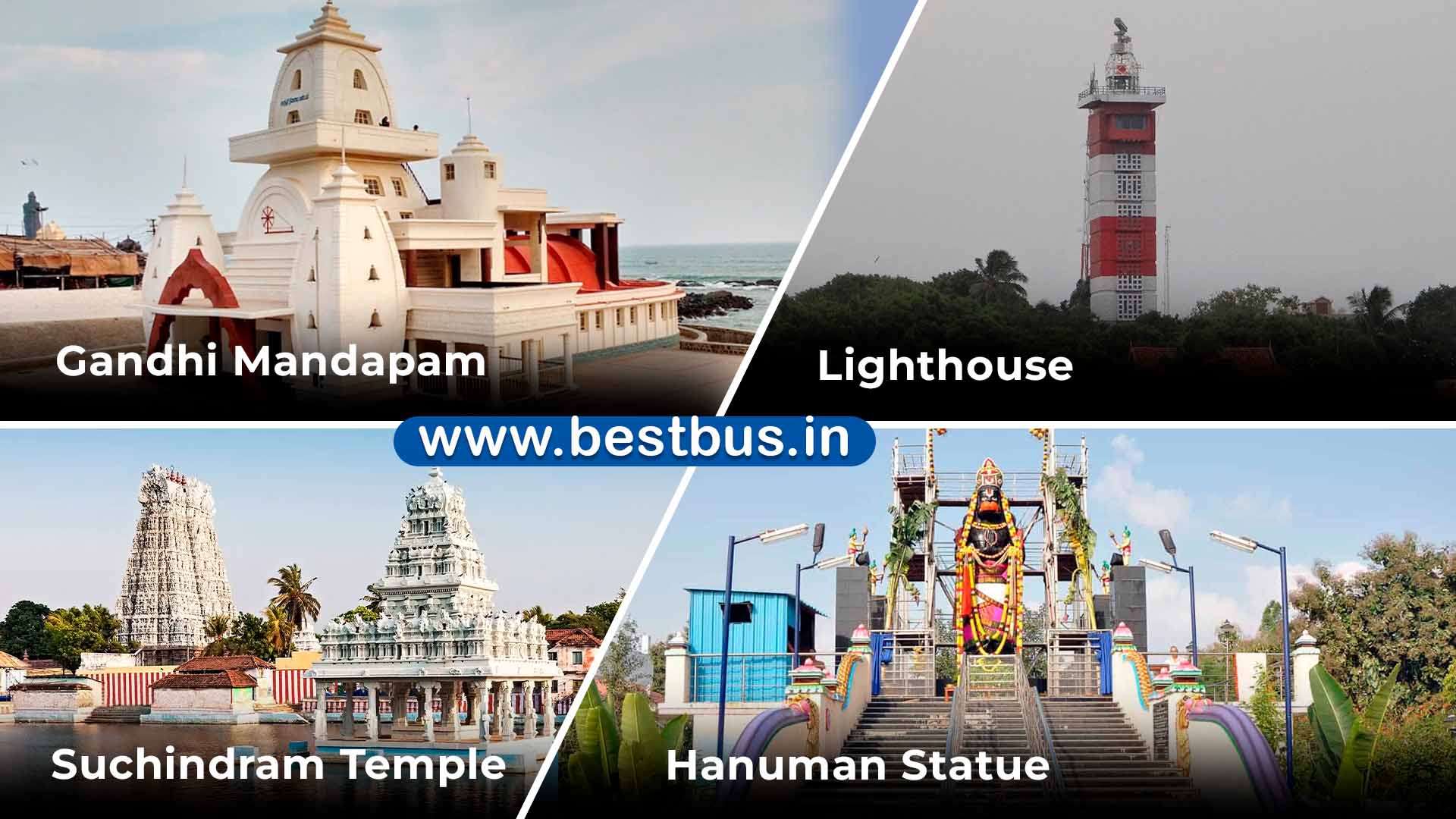 Bangalore to Madurai Rameshwaram Kanyakumari Tour Package