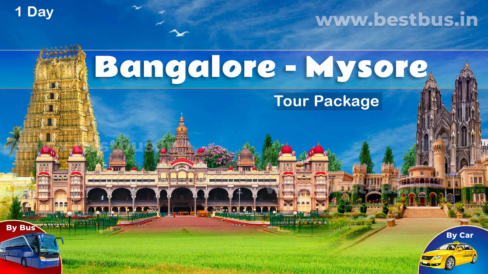 Bangalore To Mysore Sightseeing Tour Package By Bus