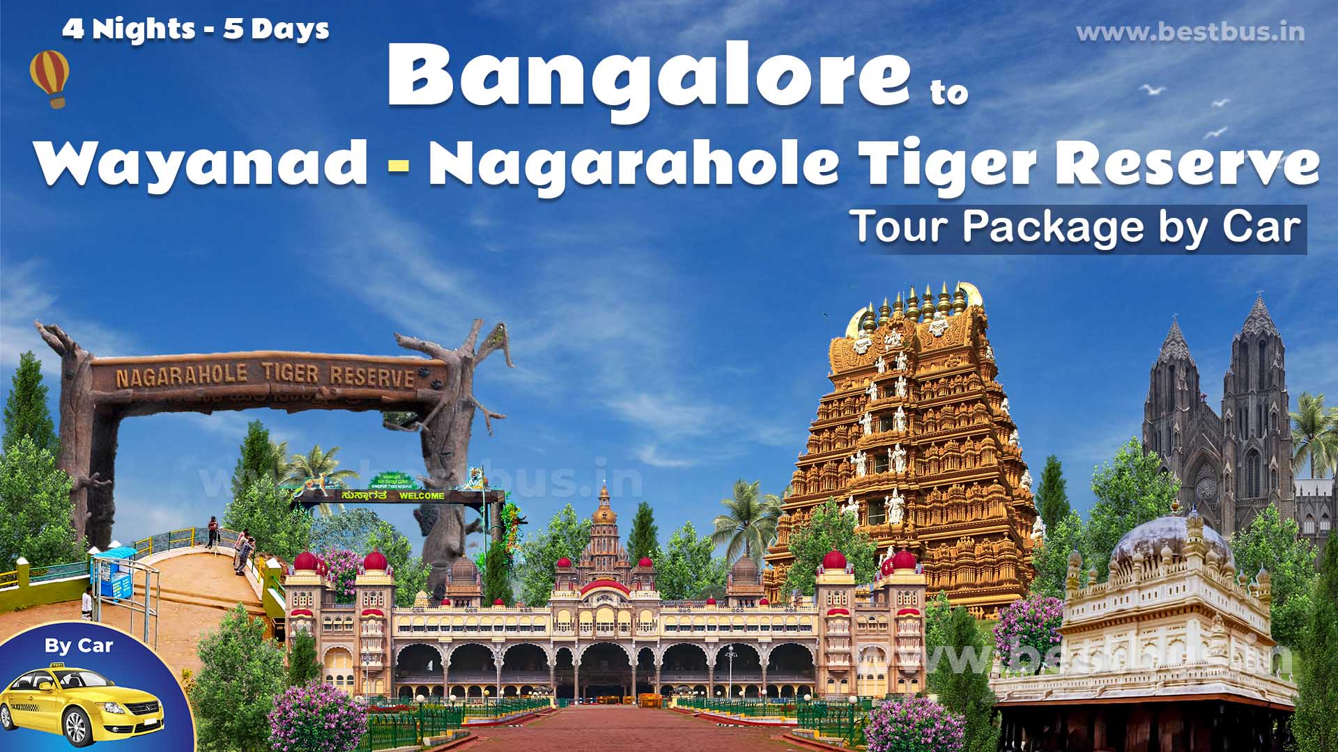 Bangalore To Wayanad Nagarahole Tiger Reserve 4 Nights 5 Days Tour Package By Car