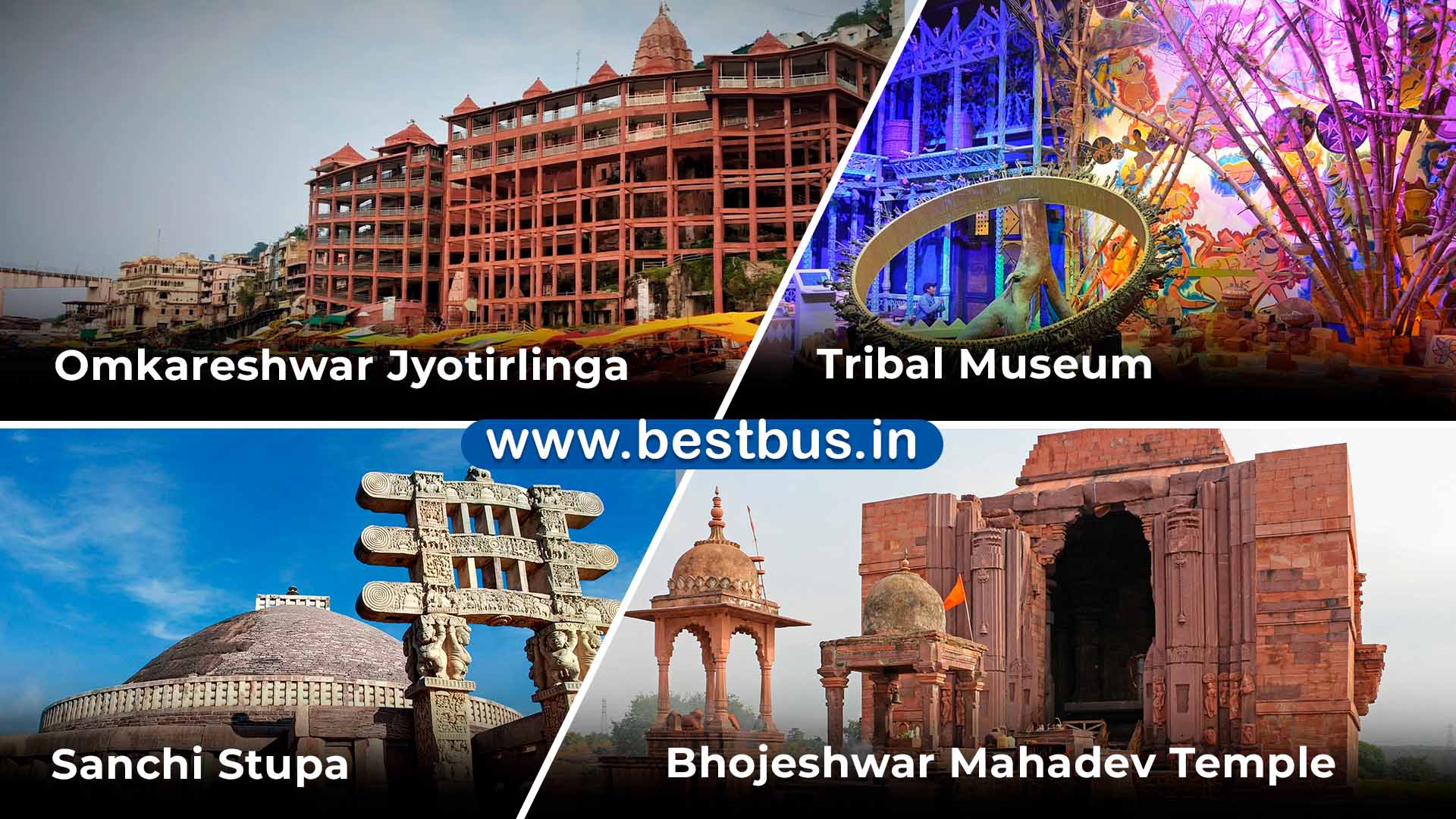Bhopal-omkareshwar-sanchi-ujjain Tour Package From Hyderabad By Train
