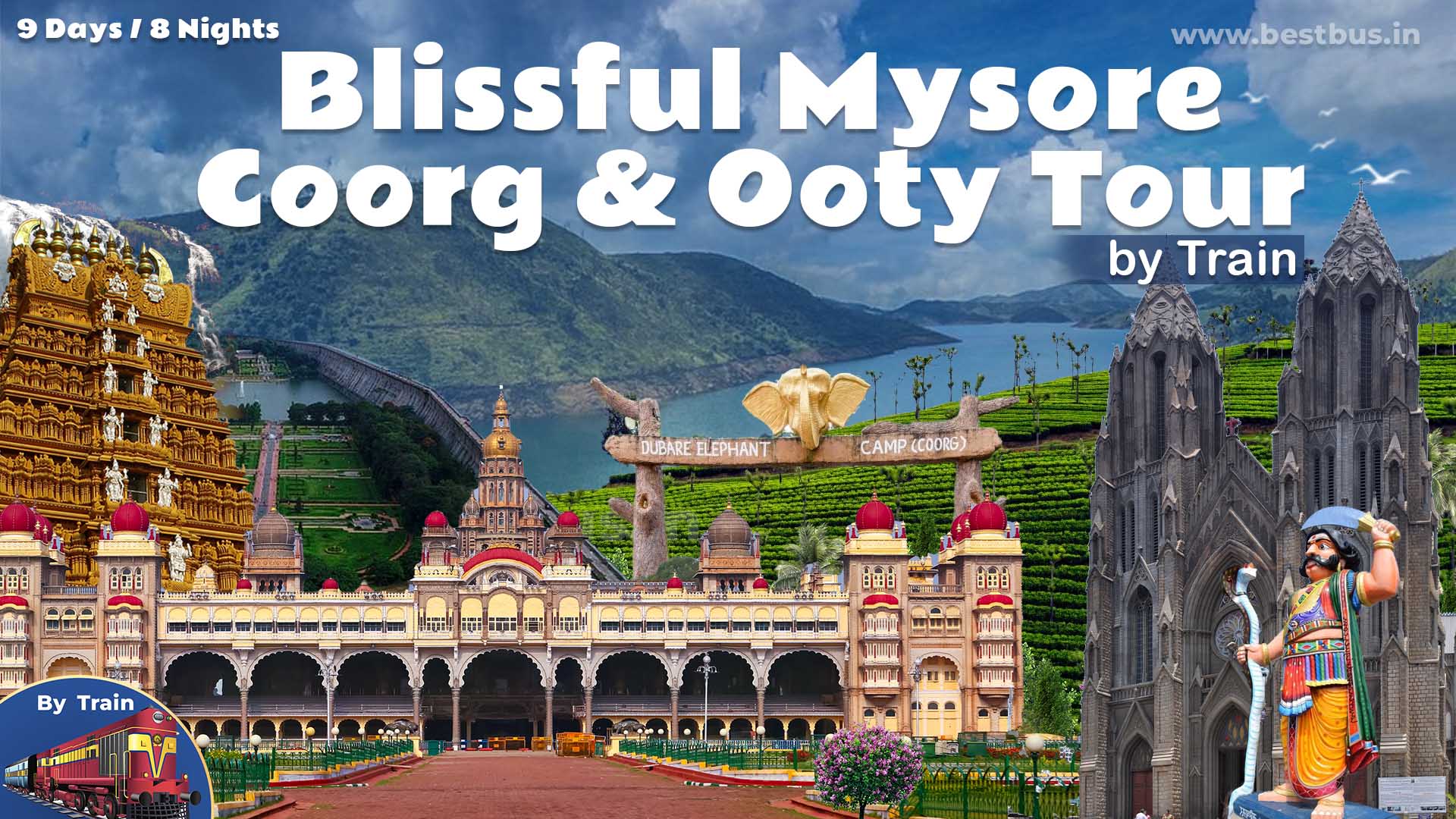 Blissful Mysore Coorg & Ooty Tour