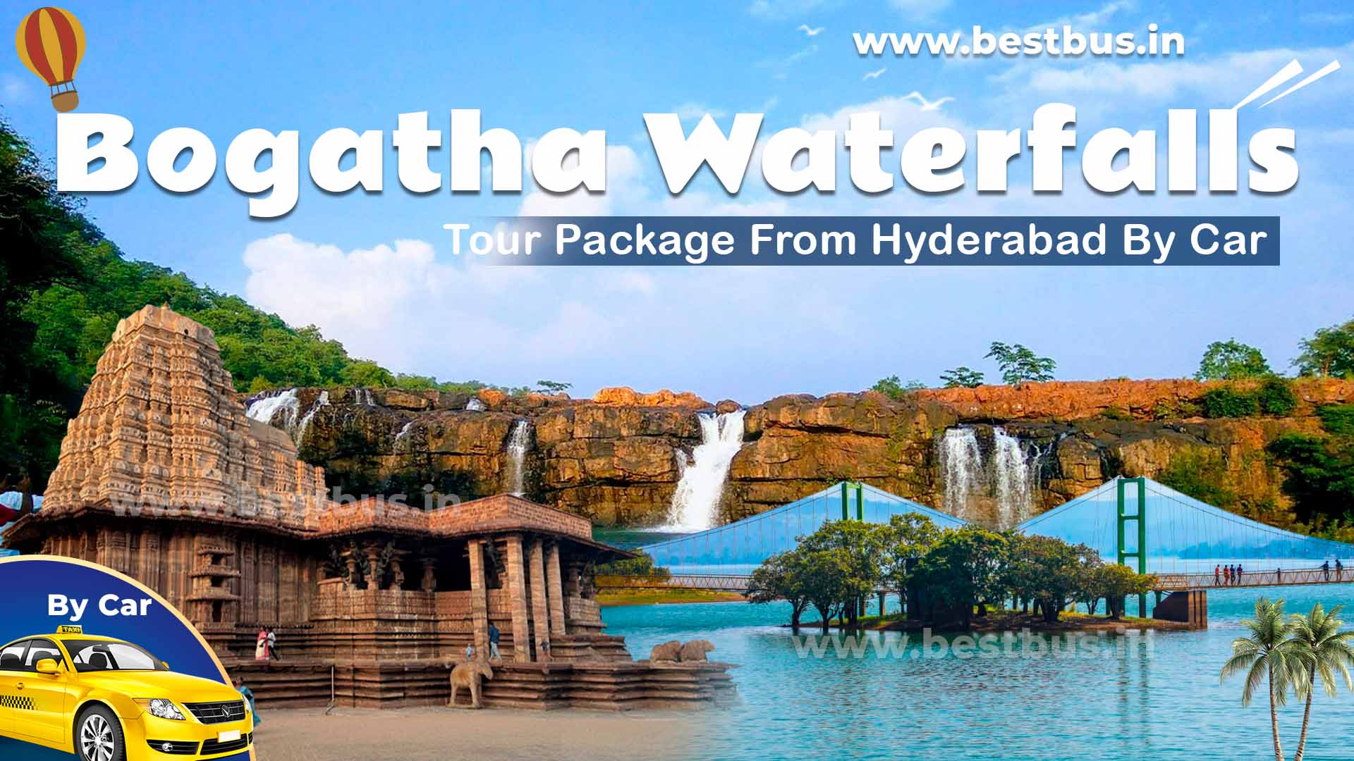 Bogatha Waterfalls Package From Hyderabad By Car