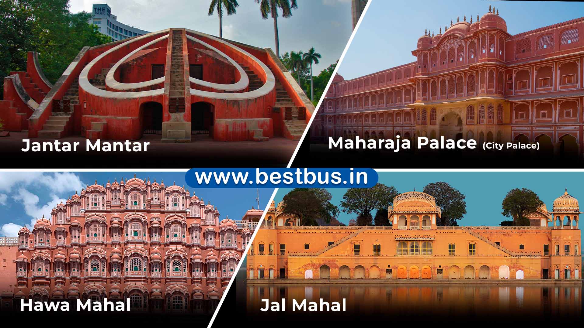 Delhi To Agra Mathura Jaipur Tour Package 1 Night 2 Days By Volvo Bus