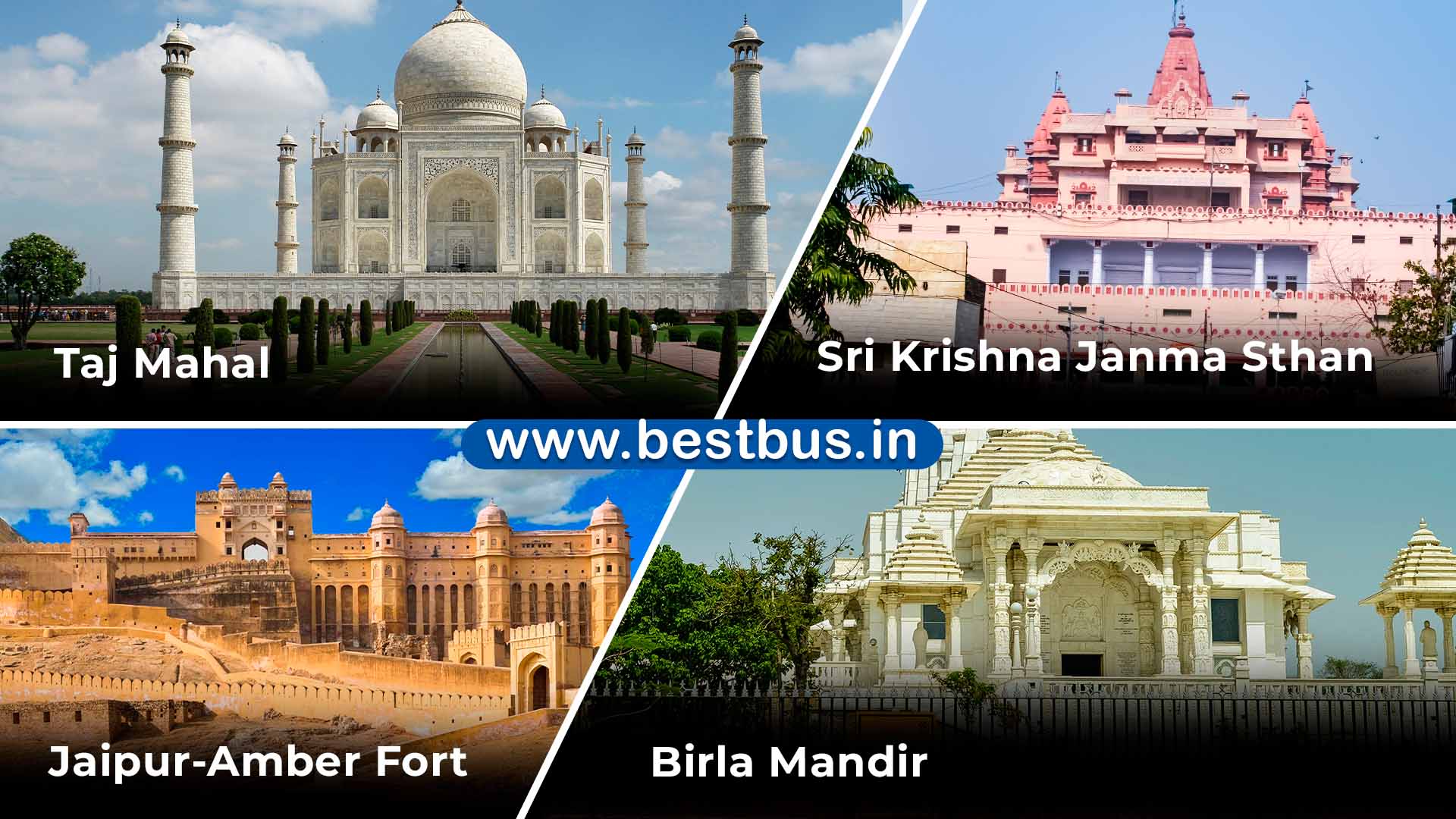 Delhi To Agra Mathura Jaipur Tour Package 1 Night 2 Days By Volvo Bus