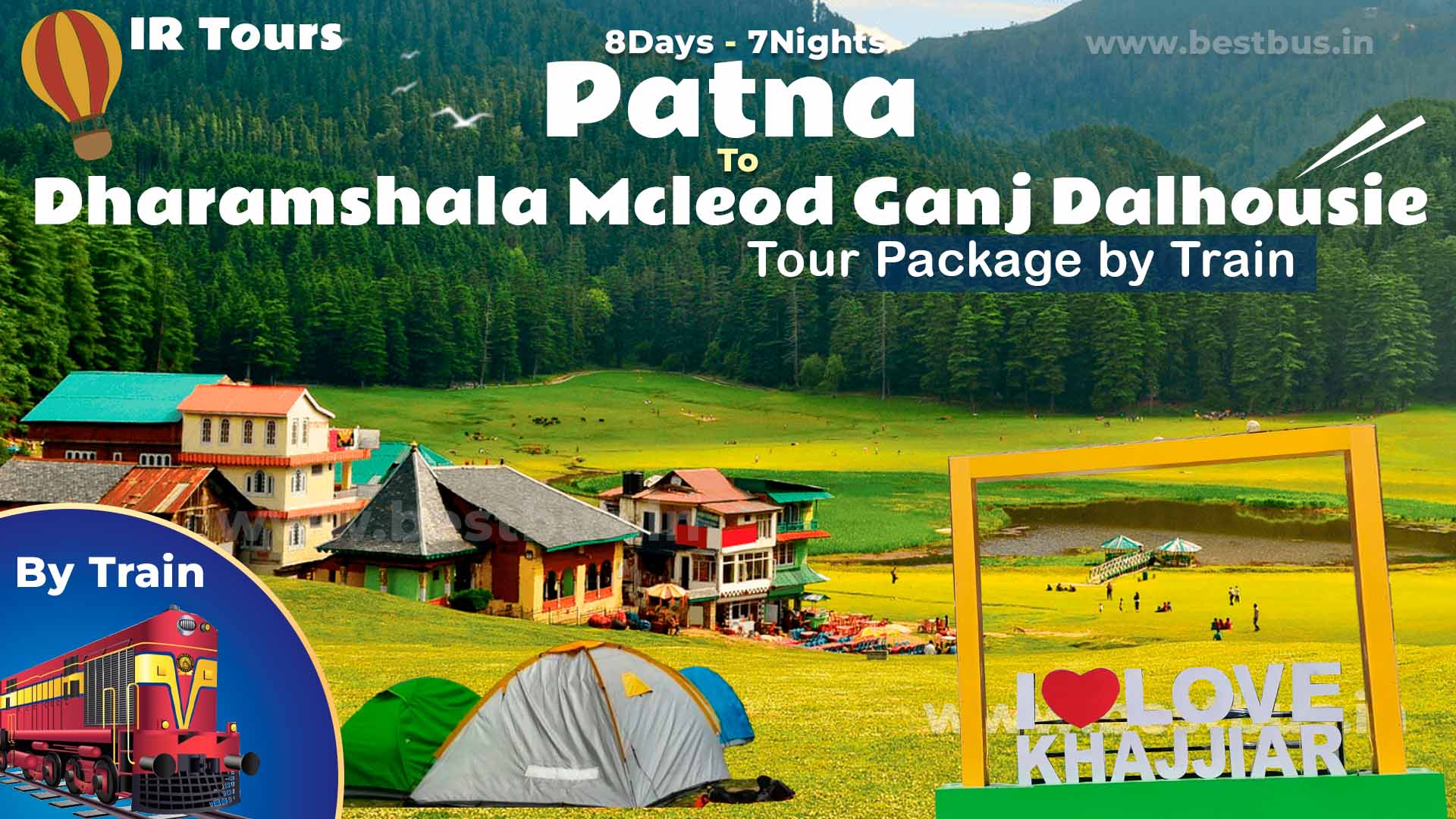Dharamshala Mcleod Ganj Dalhousie Tour Package From Patna