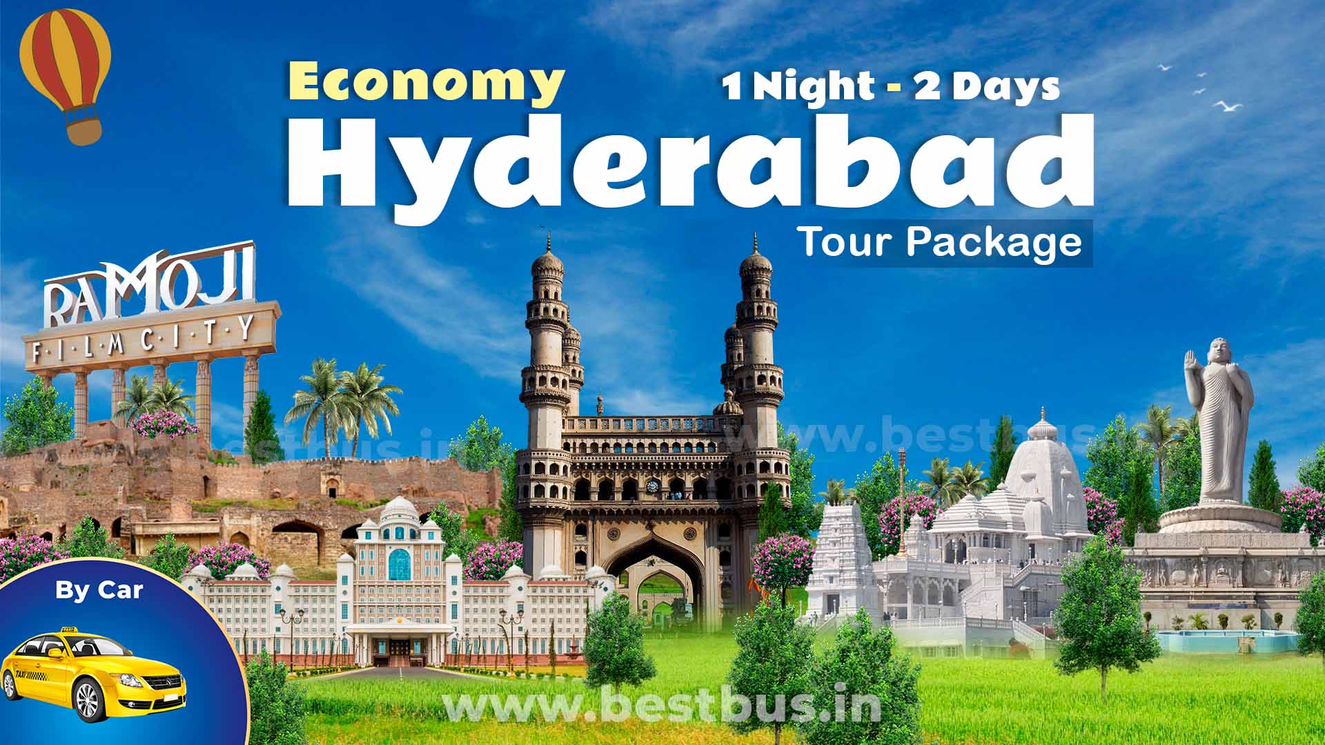 Economy Hyderabad Tour Package For 1 Night-2 Days