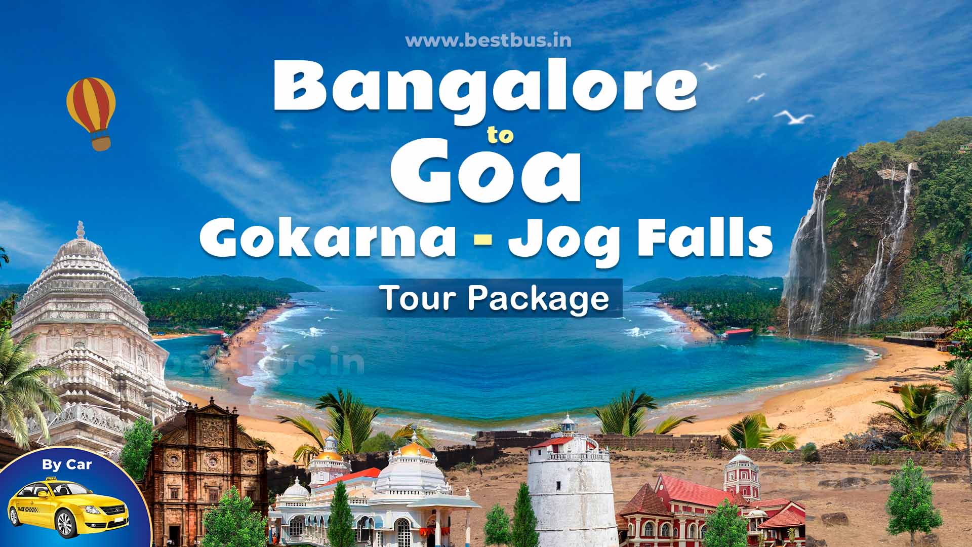 2 Nights-3 Days Jog Falls Gokarna Goa Tour Package From Bangalore