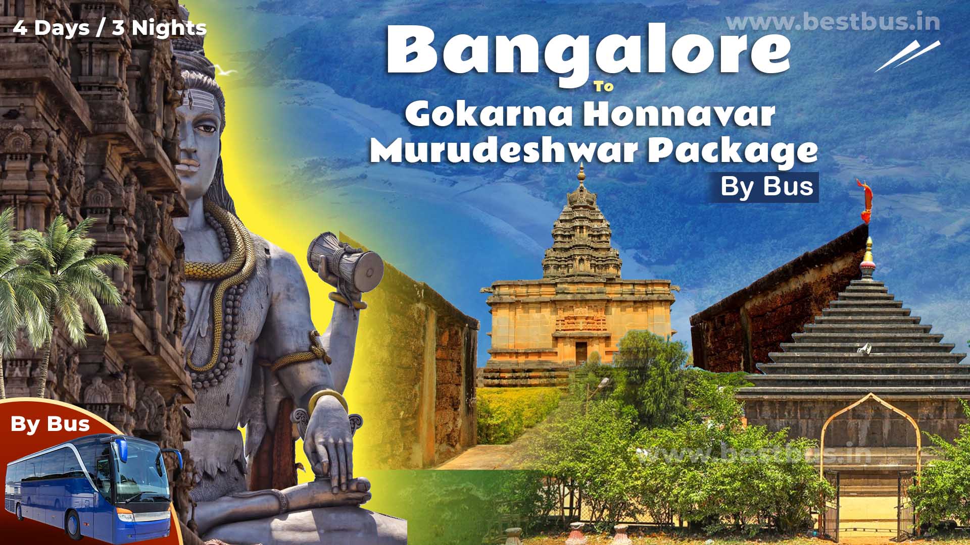 Gokarna Murudeshwar Package Tour From Bangalore