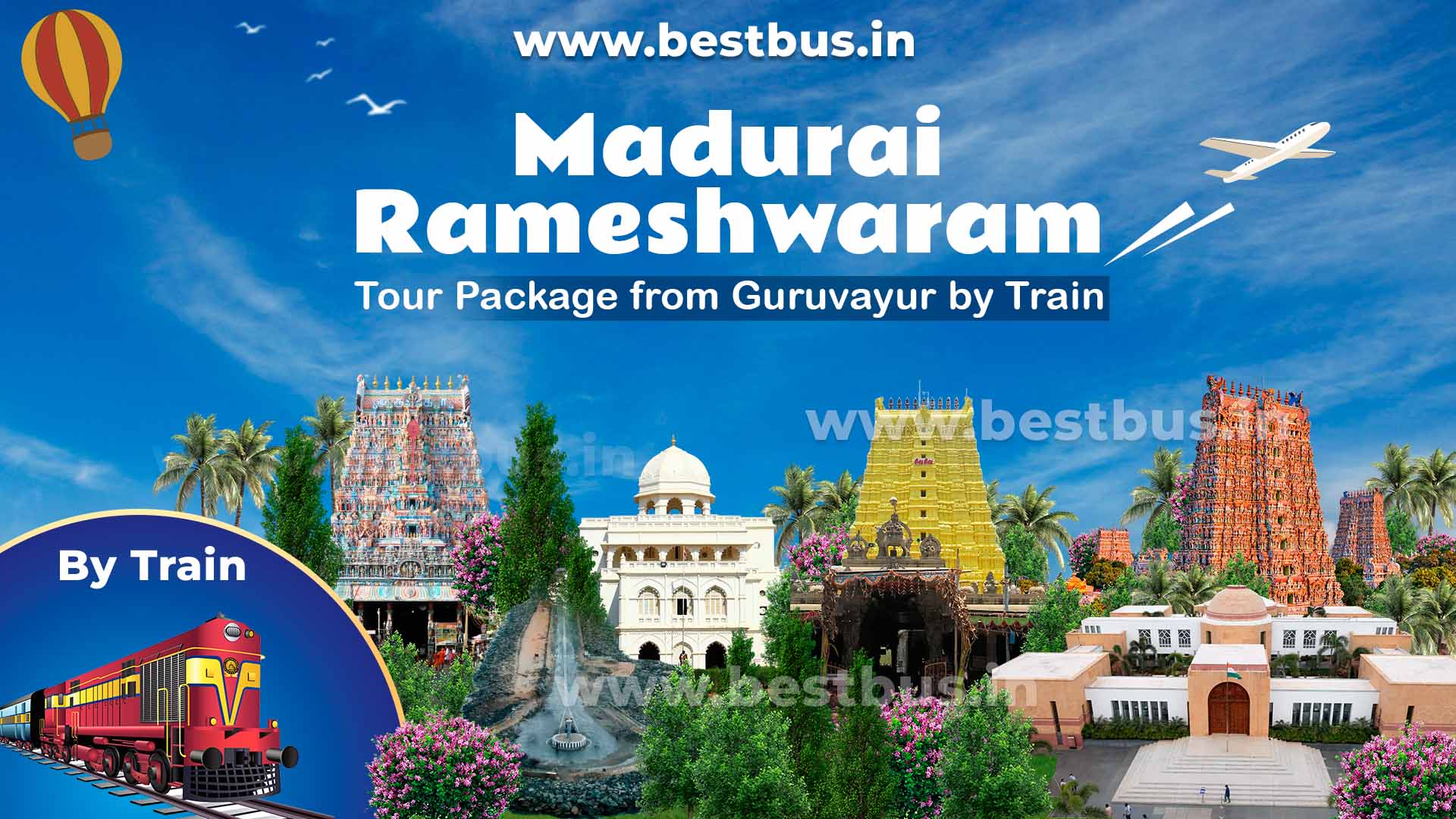 Guruvayur To Madurai Rameshwaram Tour Package By Train