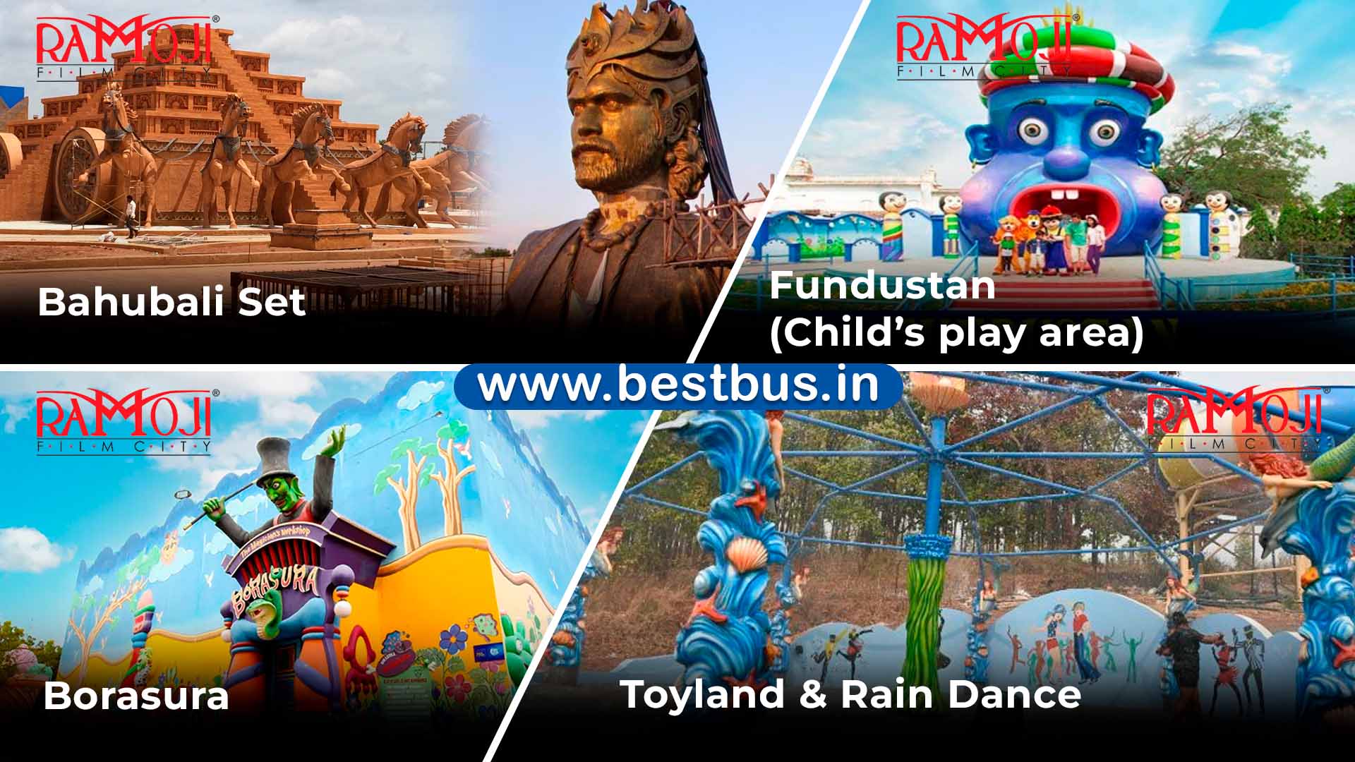 Heritage-cum-devotional Hyderabad-srisailam-ramoji Film City Tour Package For 3 Nights-4 Days