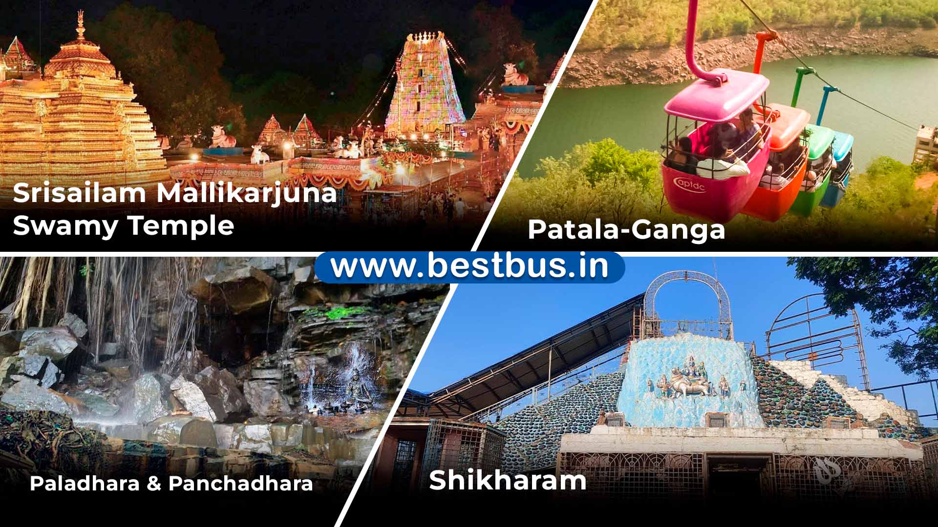 Heritage-cum-devotional Hyderabad-srisailam-ramoji Film City Tour Package For 3 Nights-4 Days