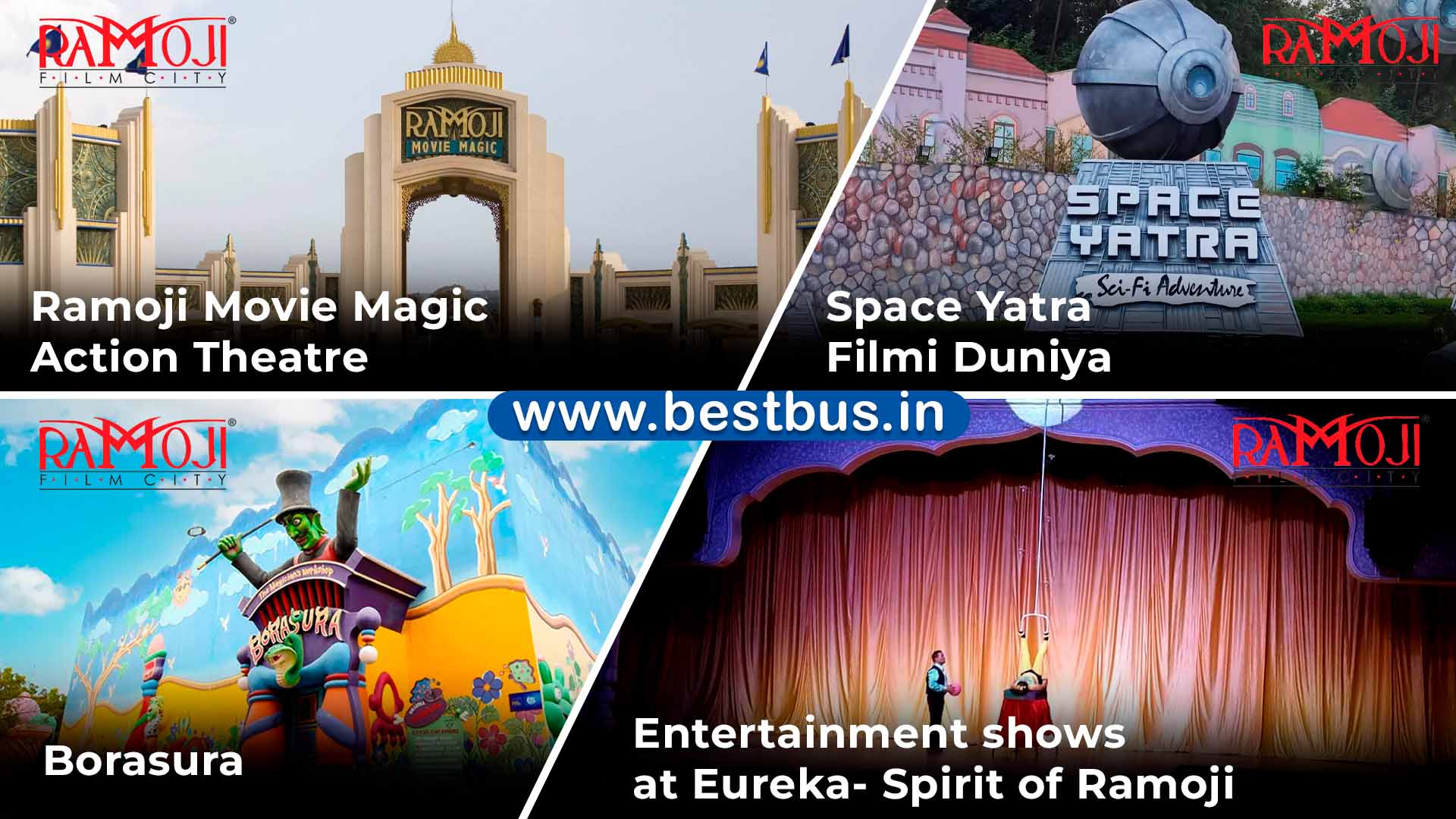 Heritage-cum-devotional Hyderabad-srisailam-ramoji Film City Tour Package For 3 Nights-4 Days
