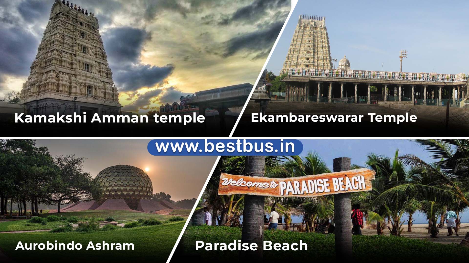 Hyderabad To Puducherry Arunachalam Kanchipuram(kanchi) Tour Package By Train 01