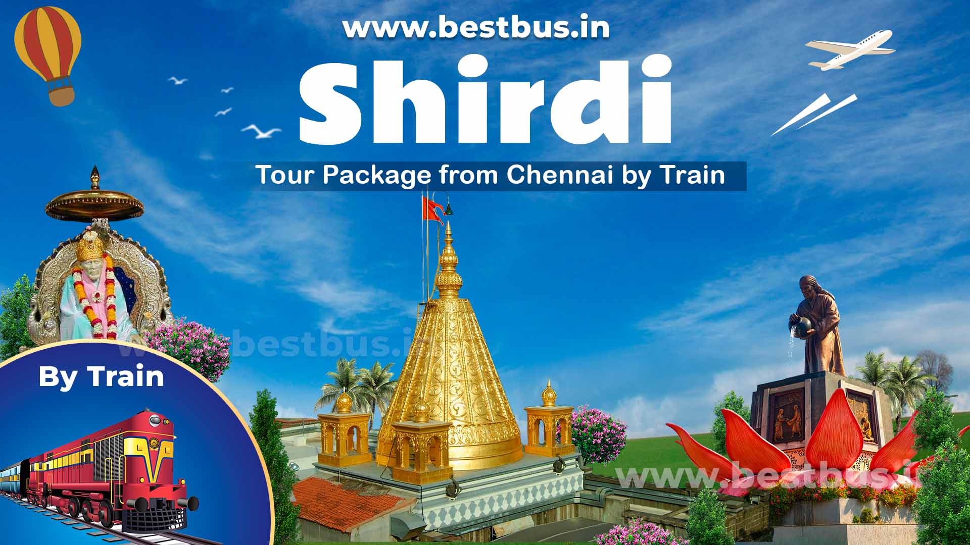 Chennai To Shirdi Sai Darshan Tour Package By Train