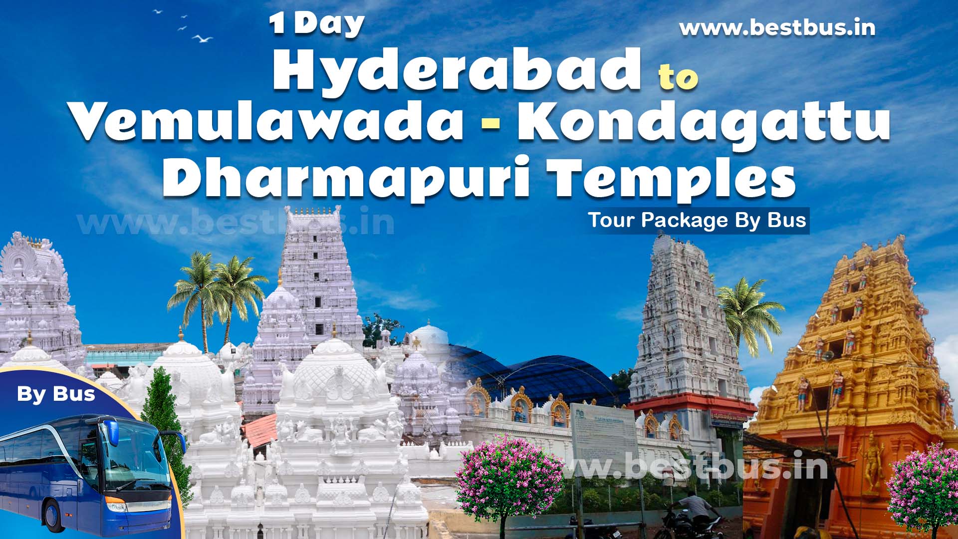 Hyderabad To Vemulawada-Kondagattu-Dharmapuri Temples Tour Package