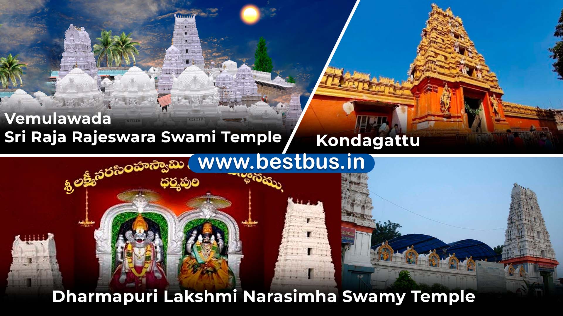 Hyderabad To Vemulawada-kondagattu-dharmapuri Temples Tour Package