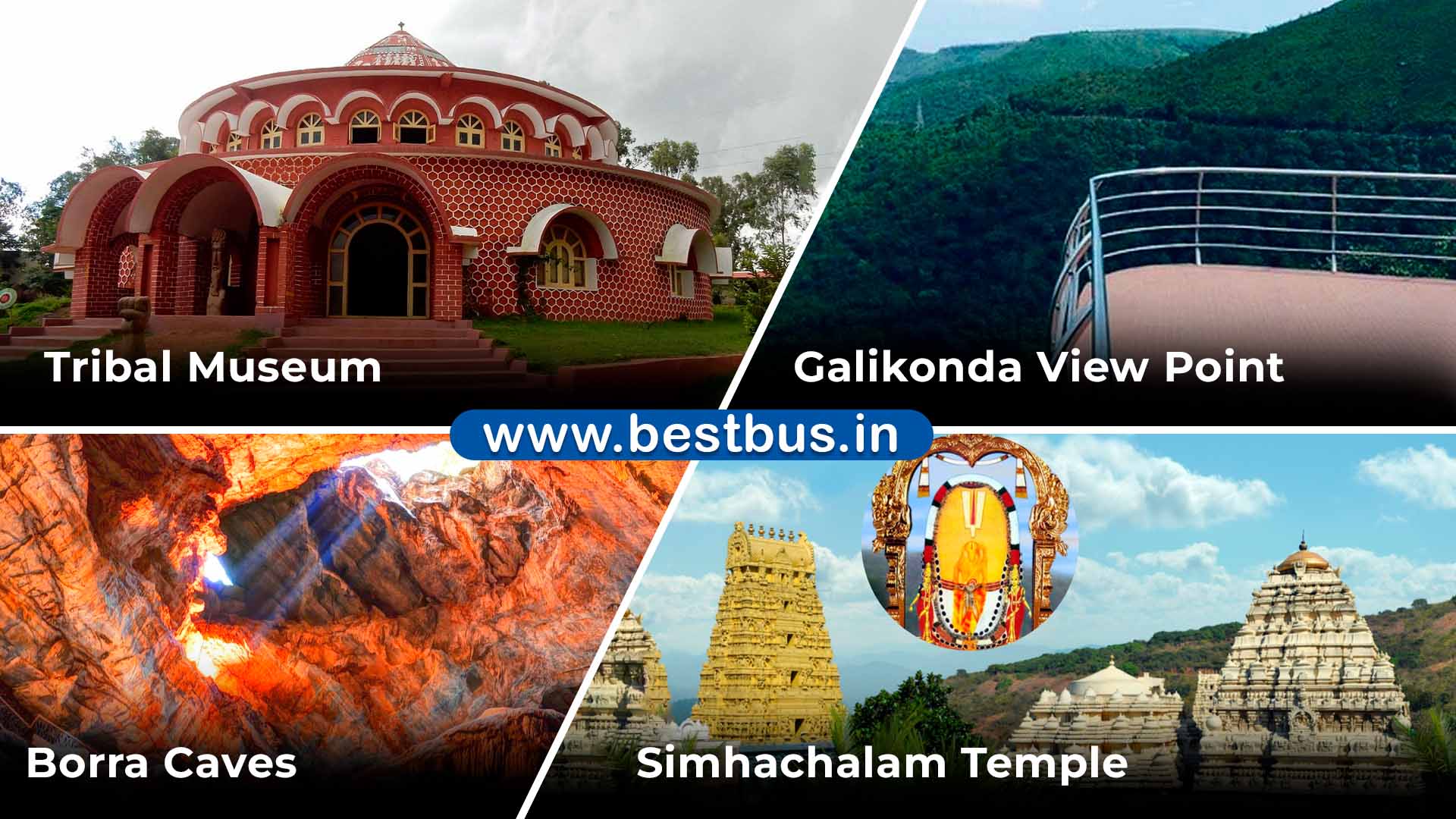 Hyderabad To Visakhapatnam(Vizag)-Araku-Simhachalam Tour Package By Train