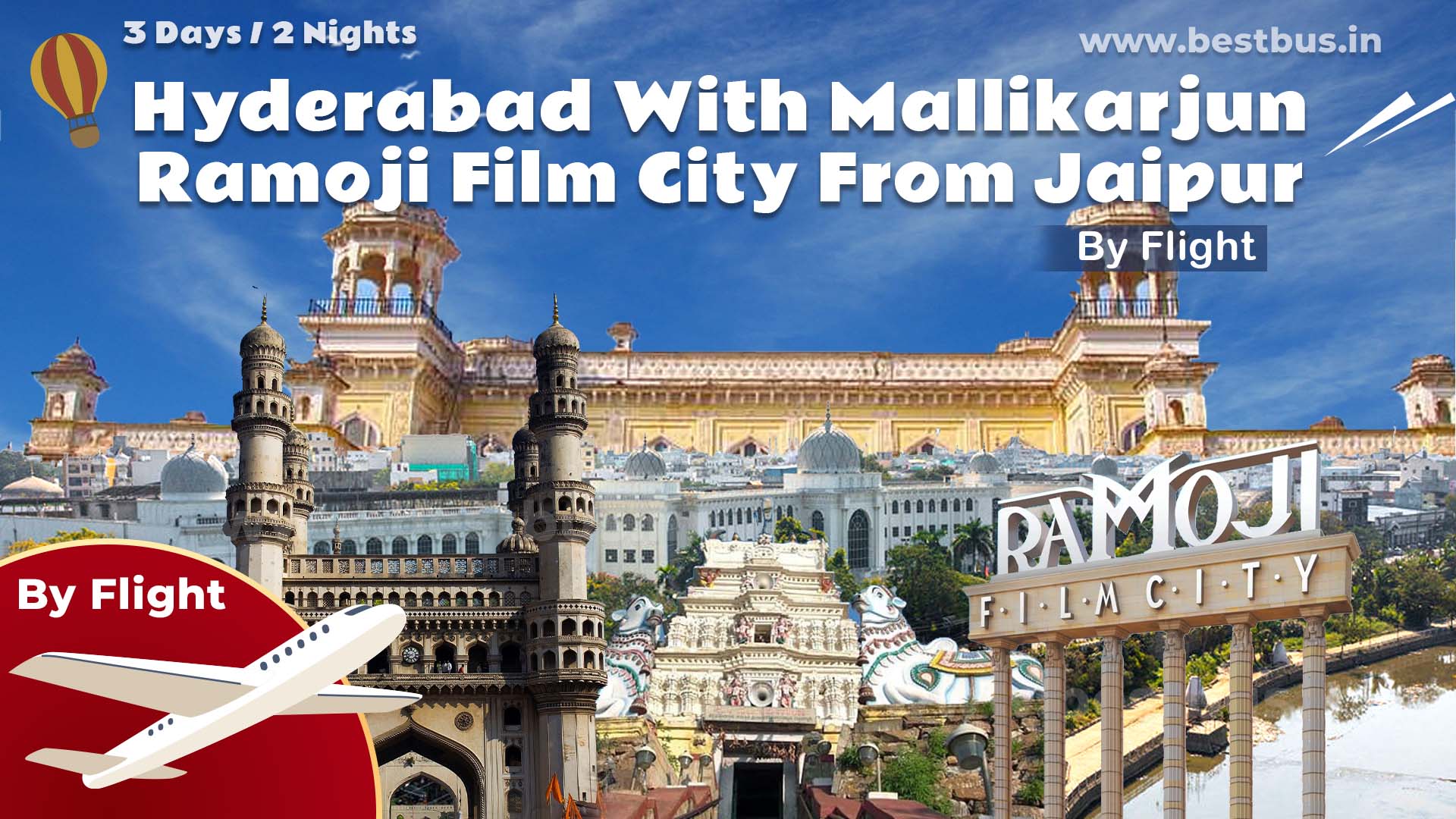 Hyderabad With Mallikarjun & Ramoji Film City From Jaipur