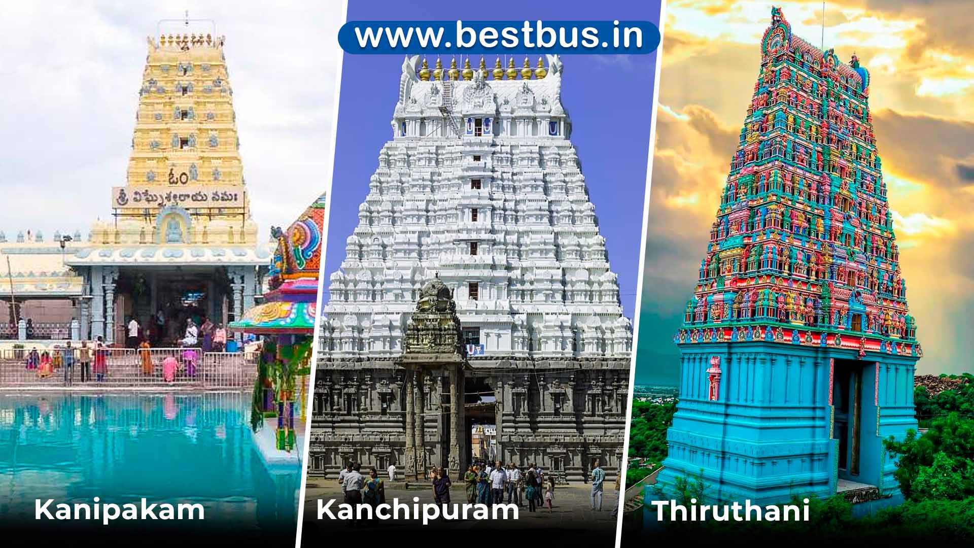 Kanipakam-kanchipuram-thiruthani Darshan Tour Package From Tirupati Or Tirumala By Car