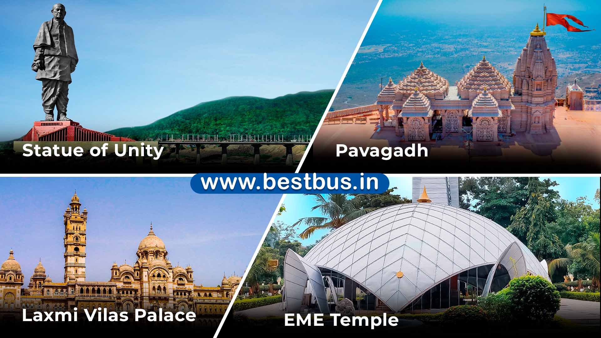 Kevadia Tour With Statue Of Unity-pavagadh By Train From Mumbai Via Borivali-vapi-surat