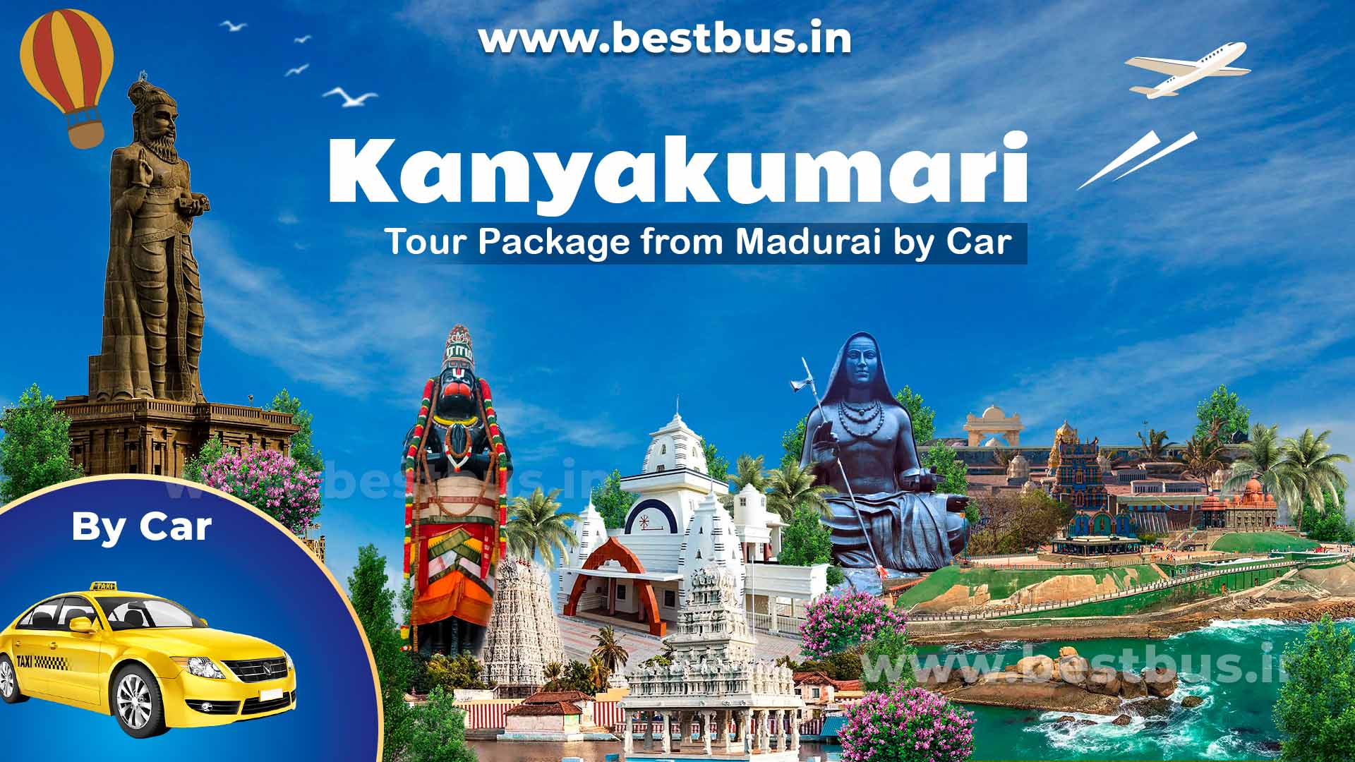 Madurai To Kanyakumari Tour Package By Car