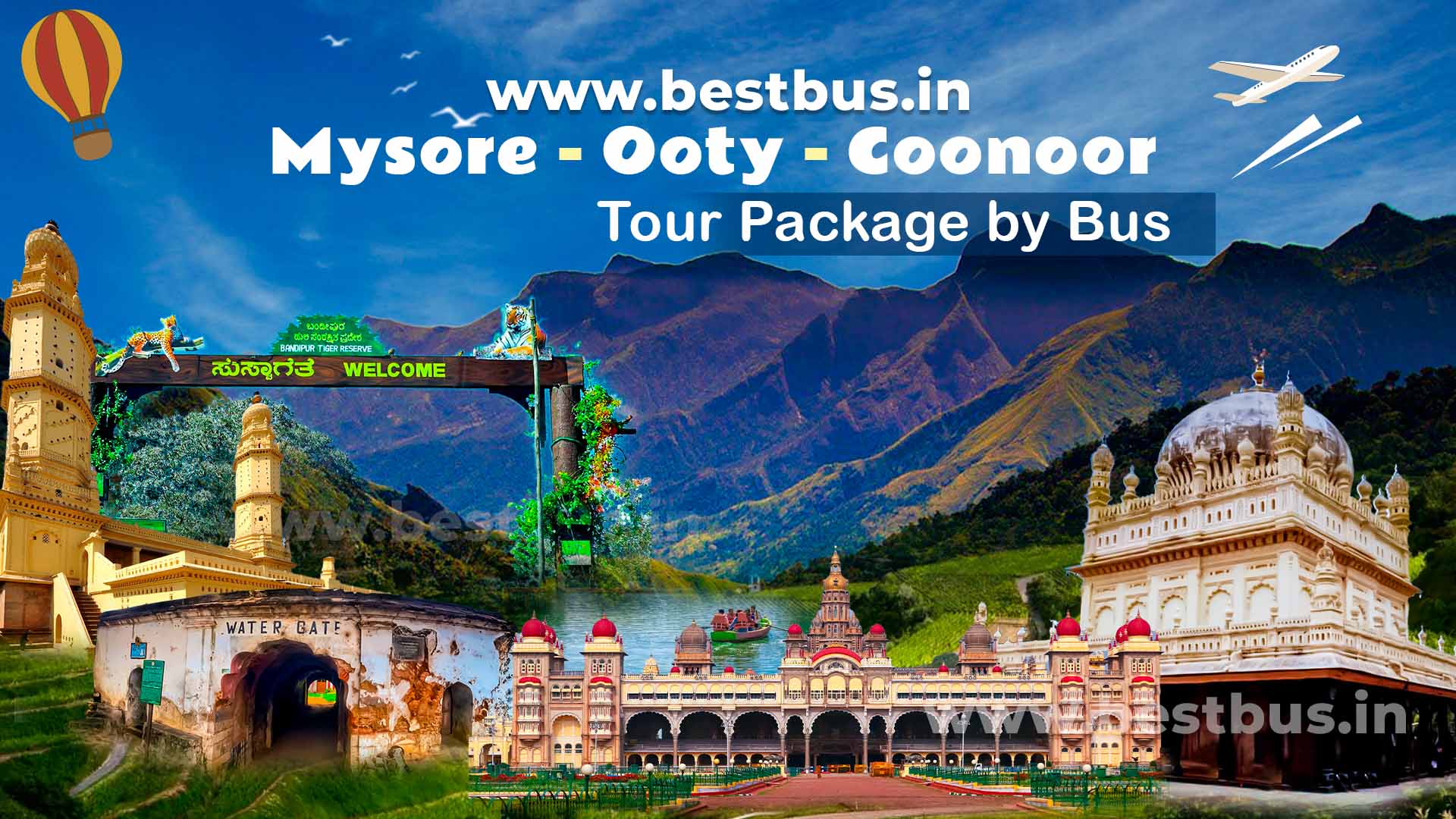 Mysore Ooty Coonoor Tour Package From Bangalore