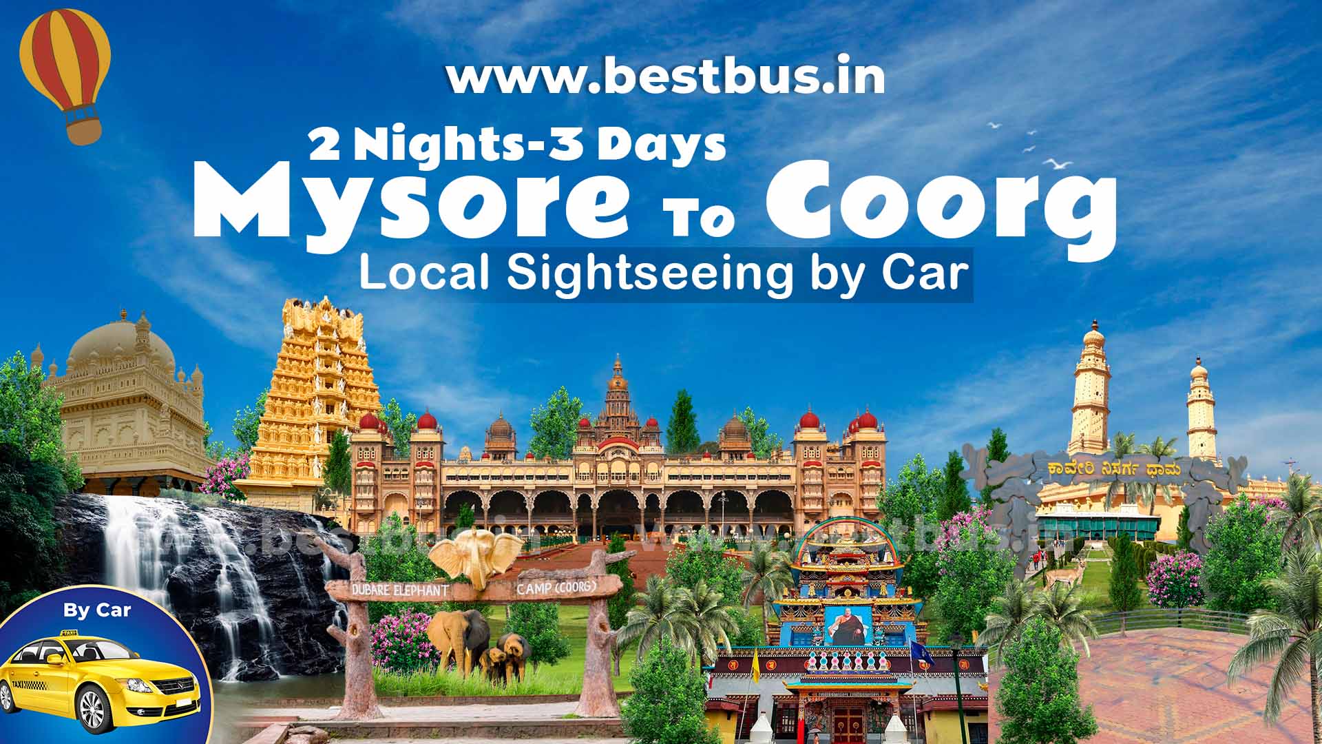Mysore To Coorg 2 Nights-3 Days Tour Package By Car