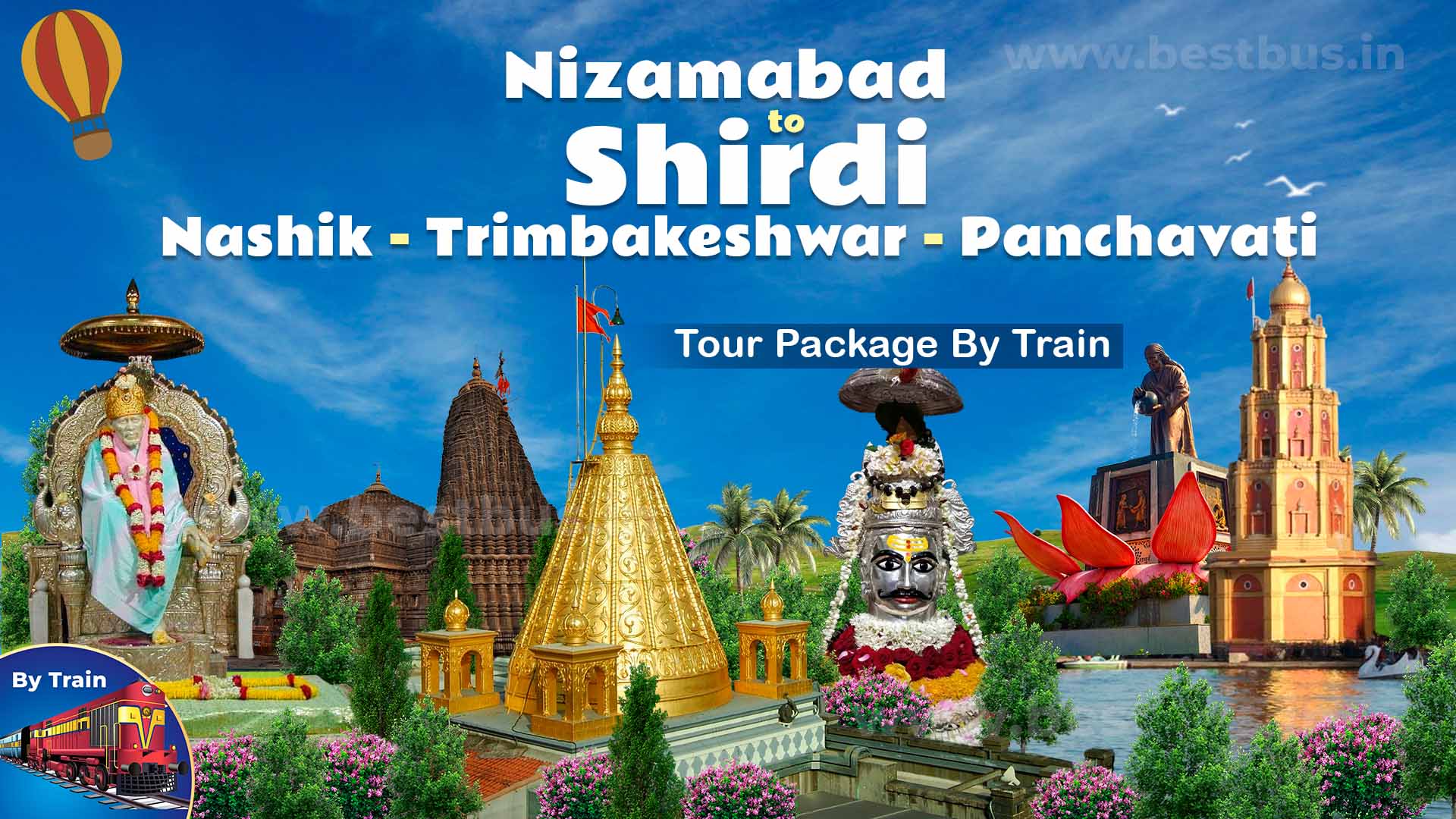 Nizamabad To Shirdi Nashik Trimbakeshwar Panchavati Tour Package By Train