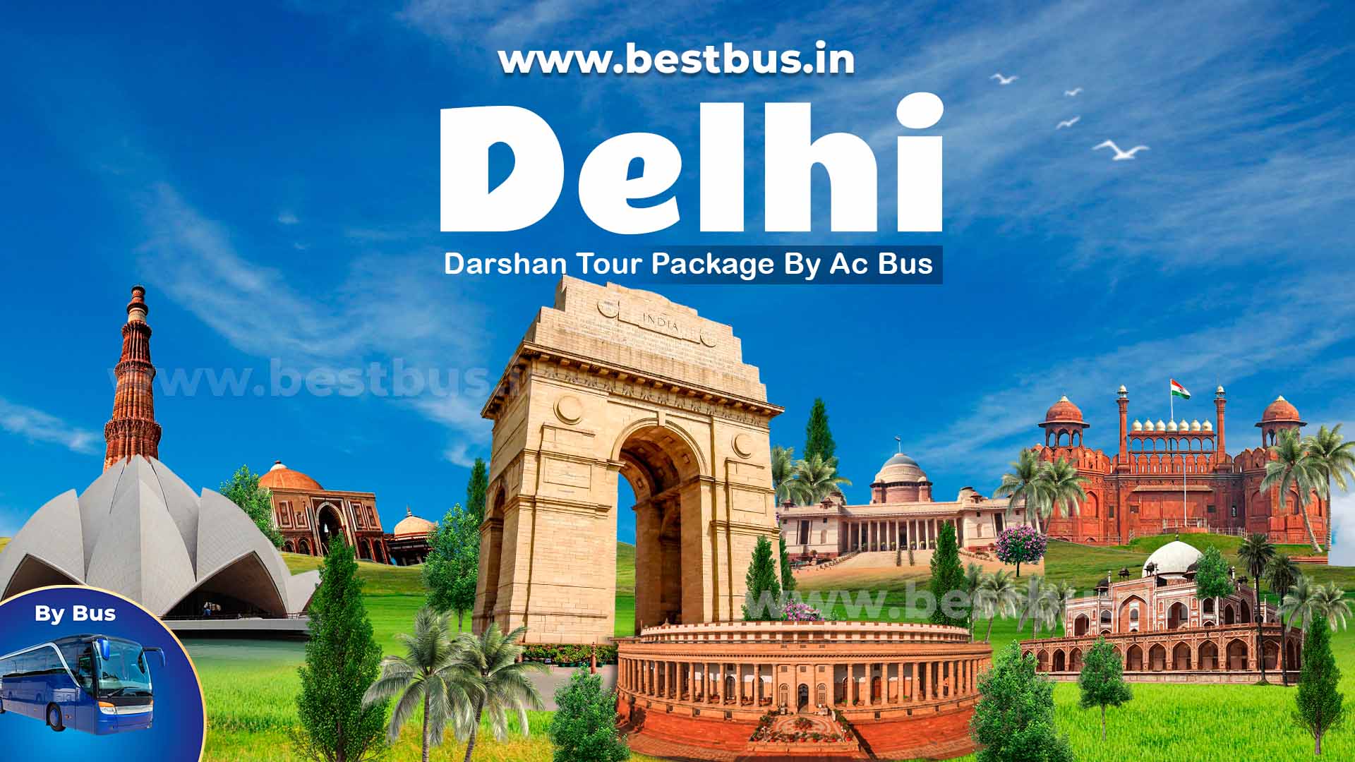 One Day Delhi City Darshan Tour Package By Ac Bus