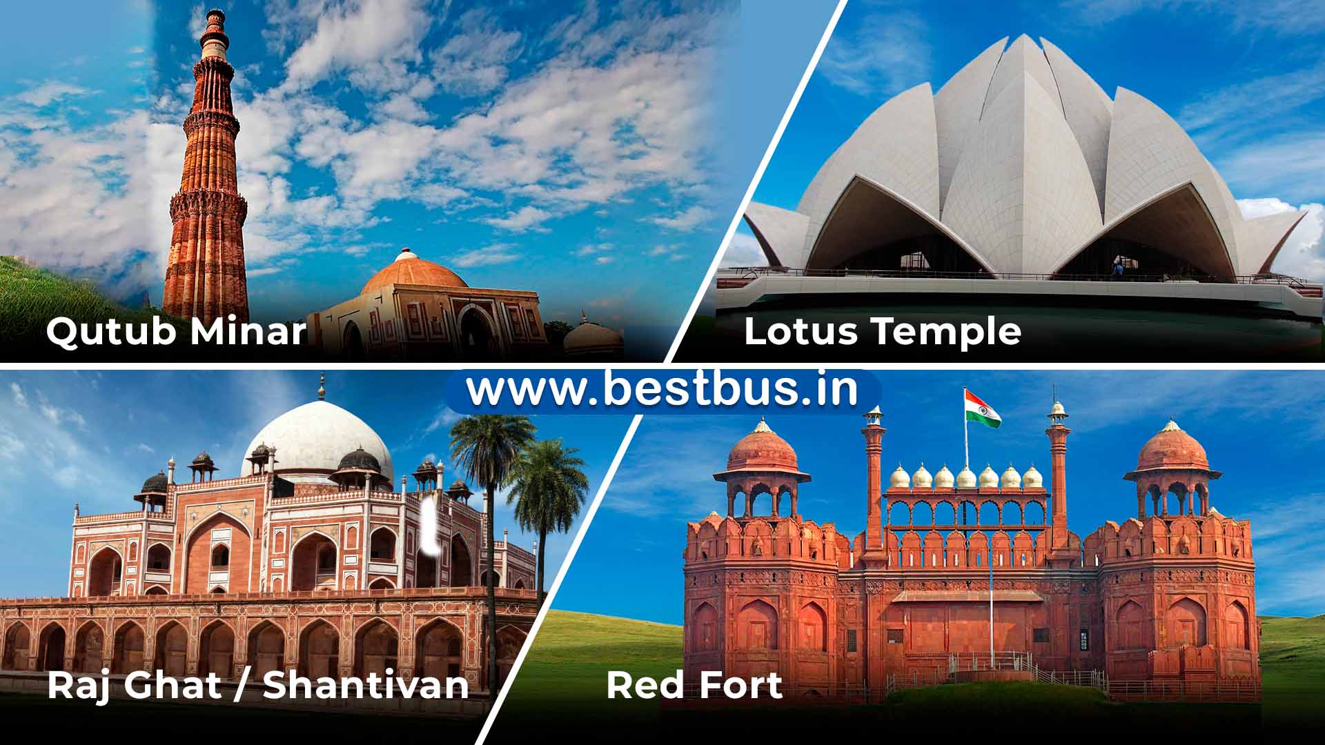 One Day Delhi City Darshan Tour Package By AC Bus