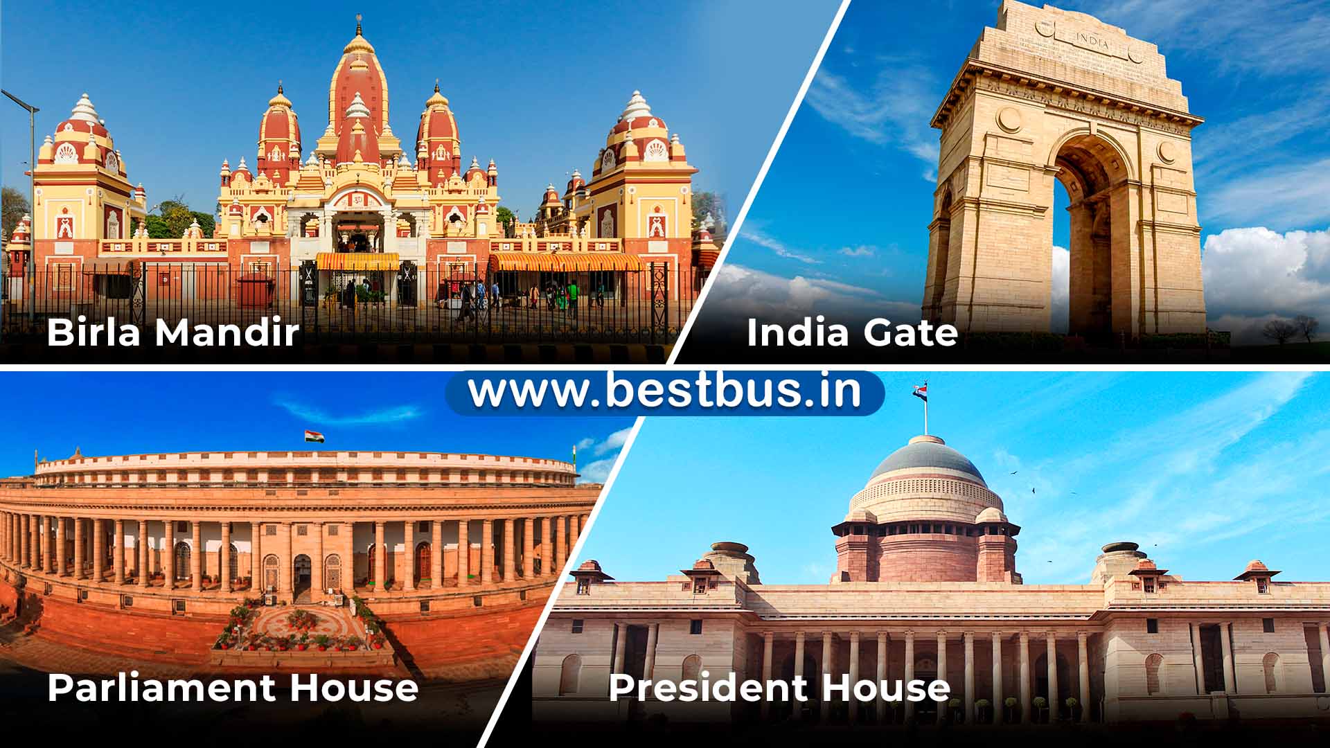 One Day Delhi City Darshan Tour Package By AC Bus