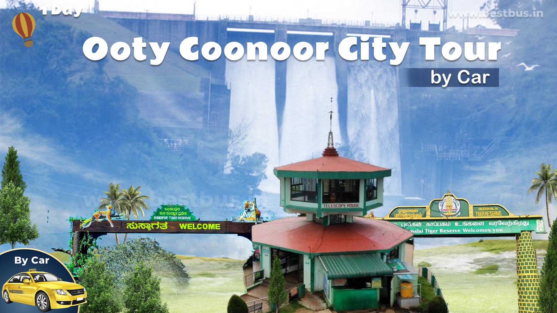 One Day Ooty City Tour By Car