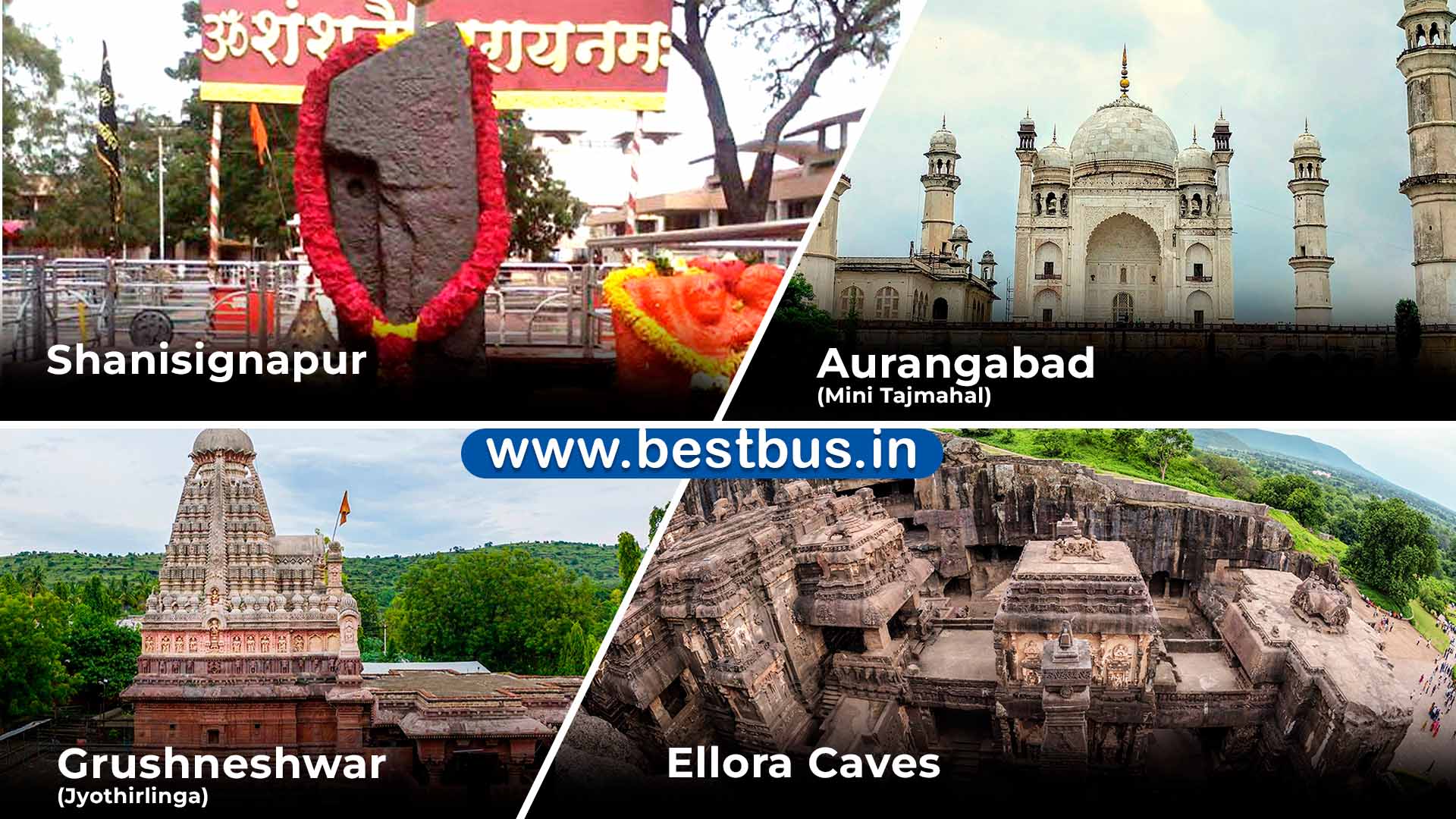 Shirdi-Ellora-Grishneshwar-Aurangabad Tour From Hyderabad